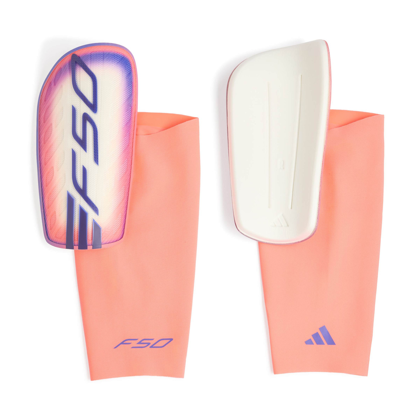 adidas F50 Competition Scheenbeschermers Wit Paars Roze