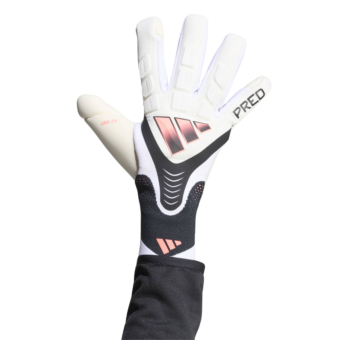 adidas Predator Pro Goalkeeper Gloves White Black Pink