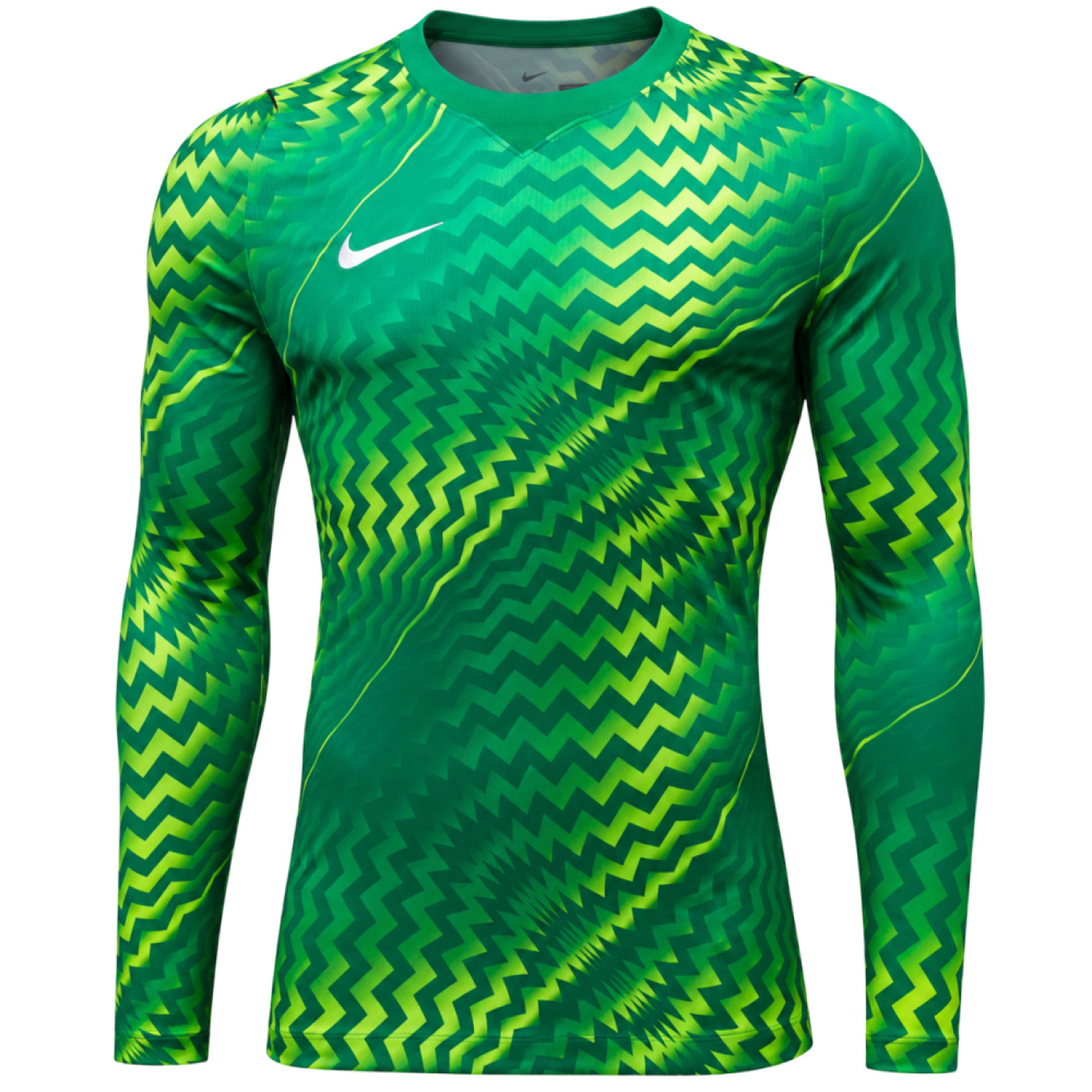 Nike Dri-FIT Gardien VI Keepersshirt Lange Mouwen Lichtgroen Wit
