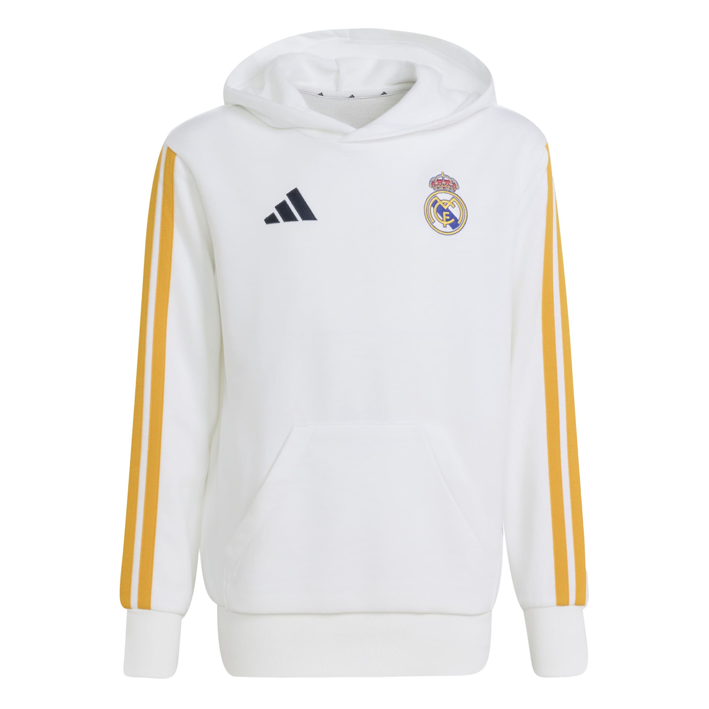 adidas Real Madrid DNA Hoodie 2026-2027 Kids Wit Oranje Donkerblauw