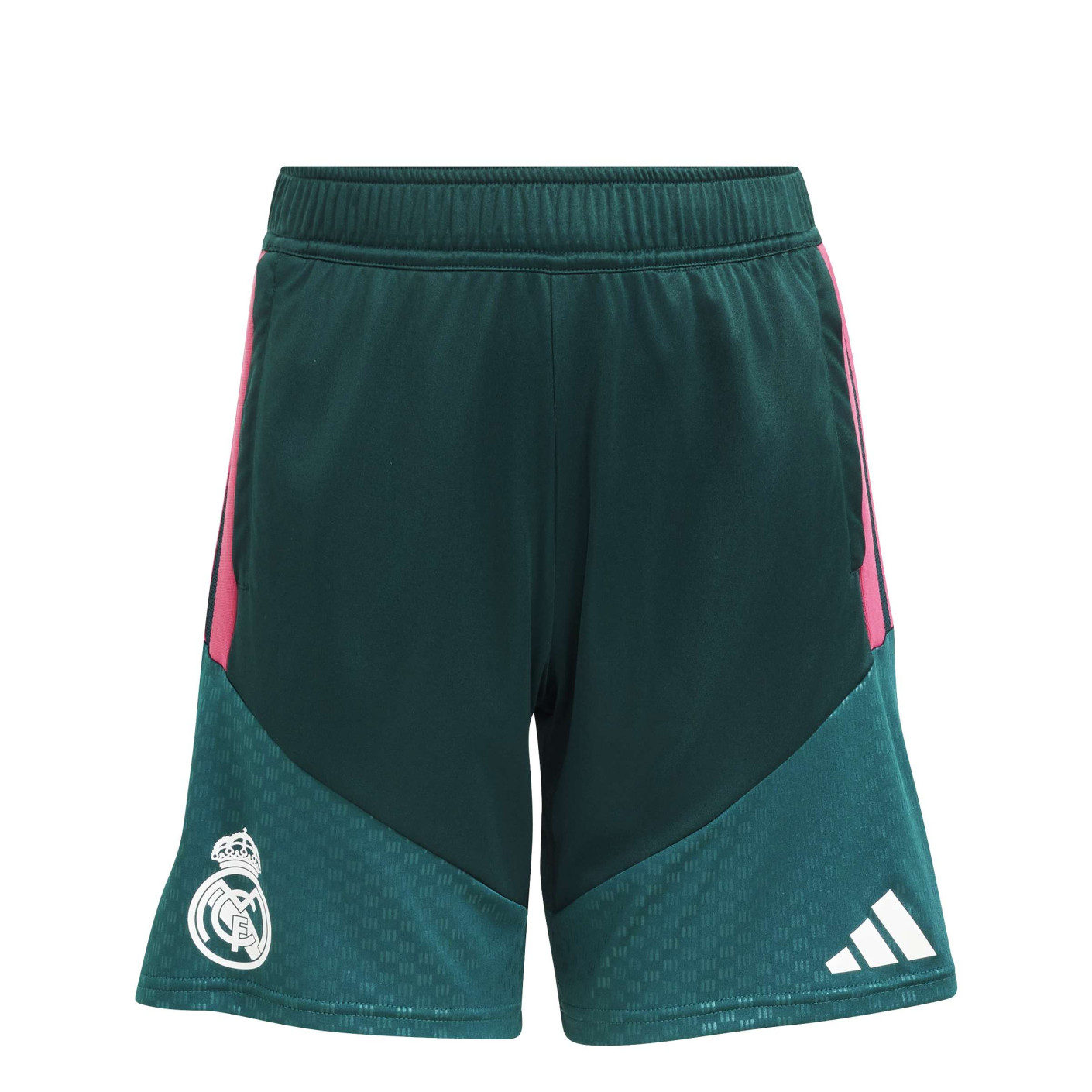 adidas Real Madrid Trainingsbroekje 2026-2027 Kids Donkergroen Roze Wit