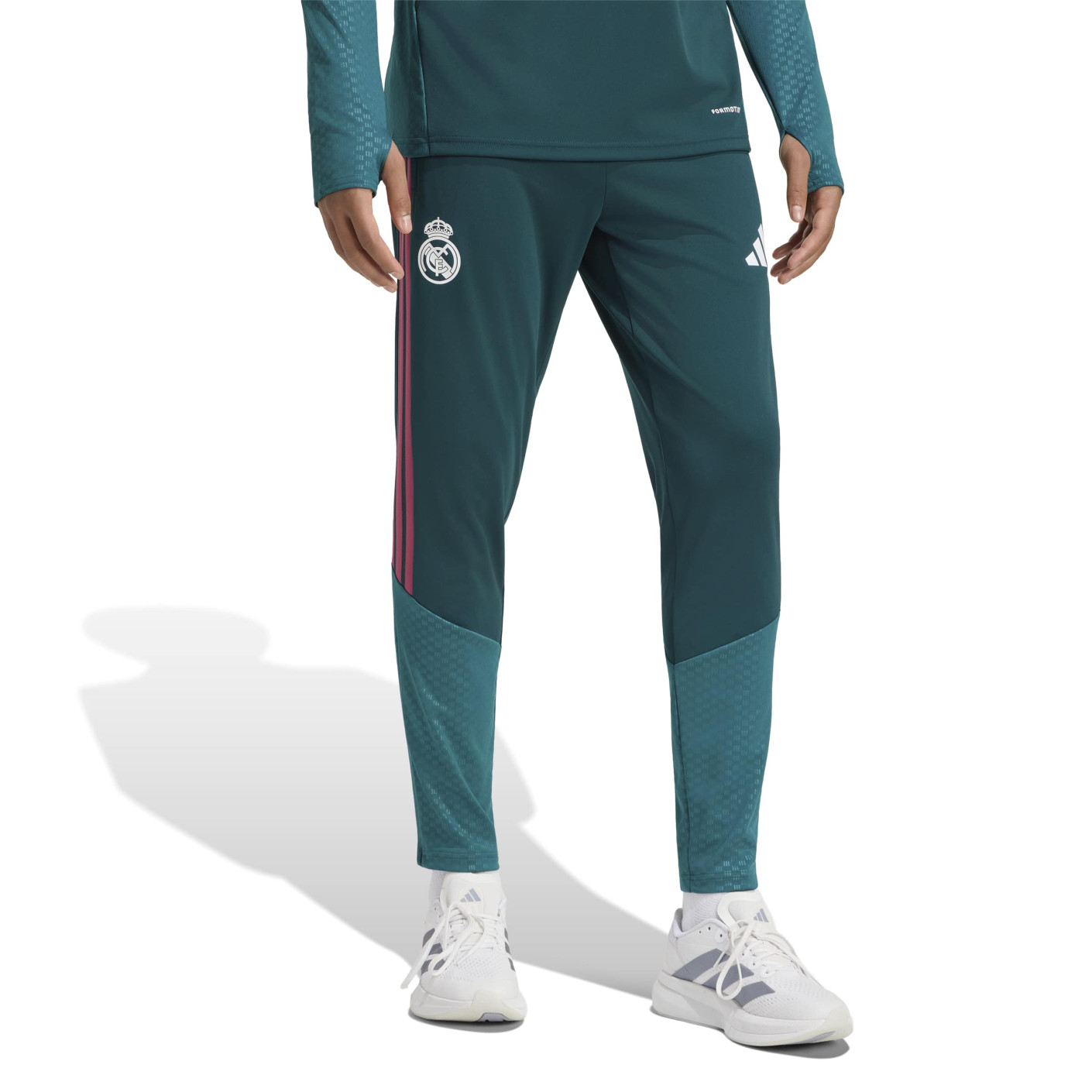 adidas Real Madrid Trainingsbroek 2026-2027 Donkergroen Roze Wit