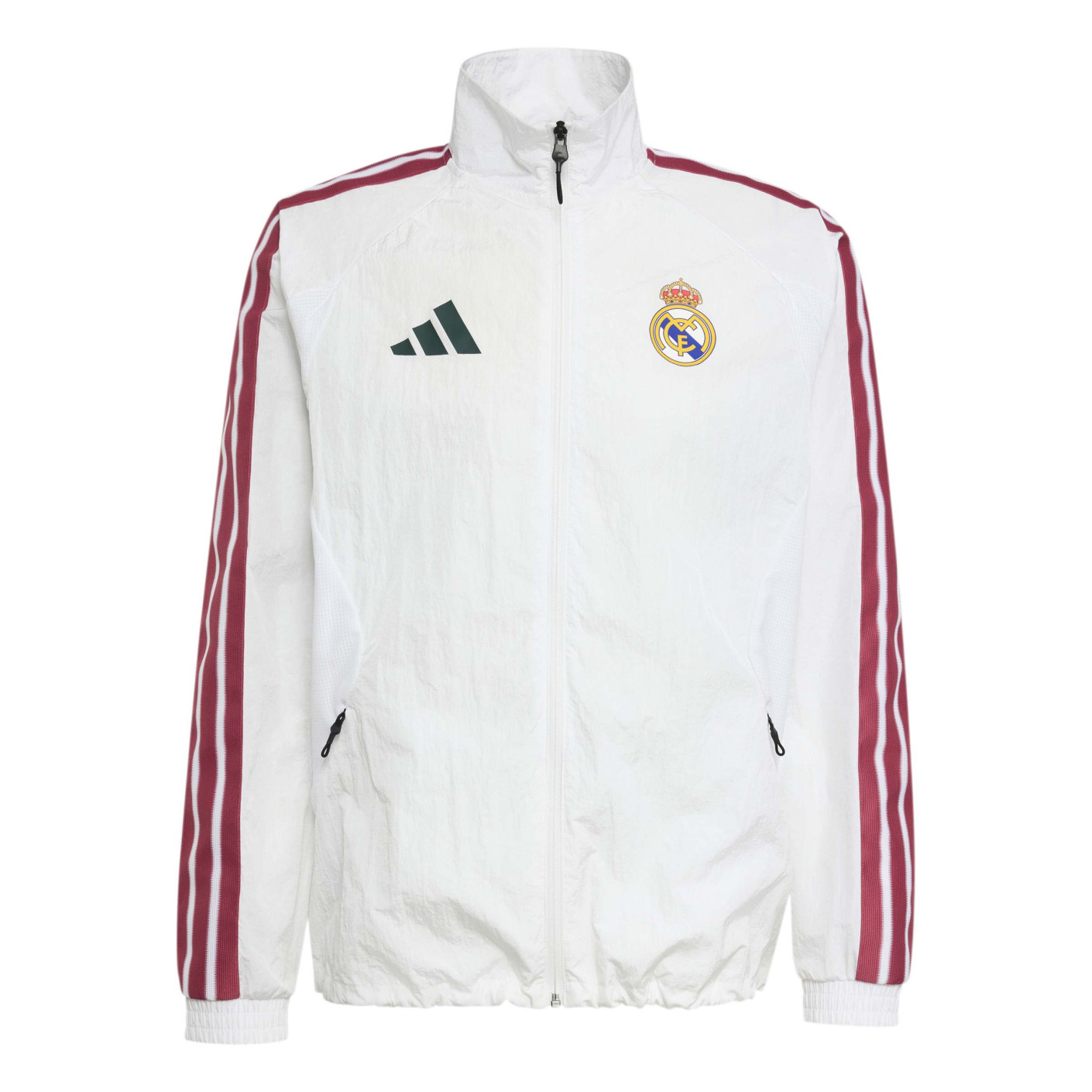 adidas Real Madrid Anthem Training Jacket 2026-2027 White Purple