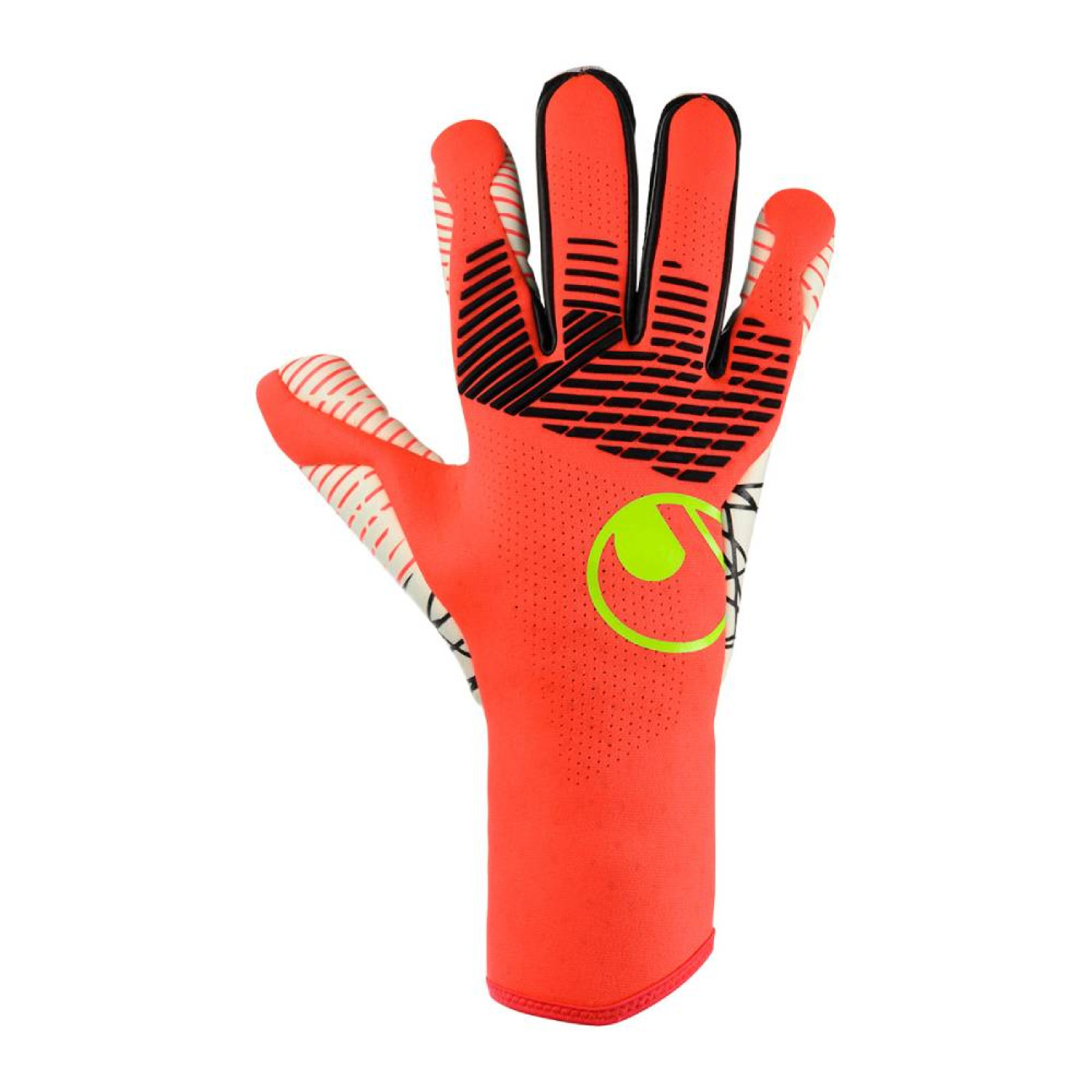 Uhlsport FM Ultragrip RC Goalkeeper Gloves Bright Red Black Bright Yellow