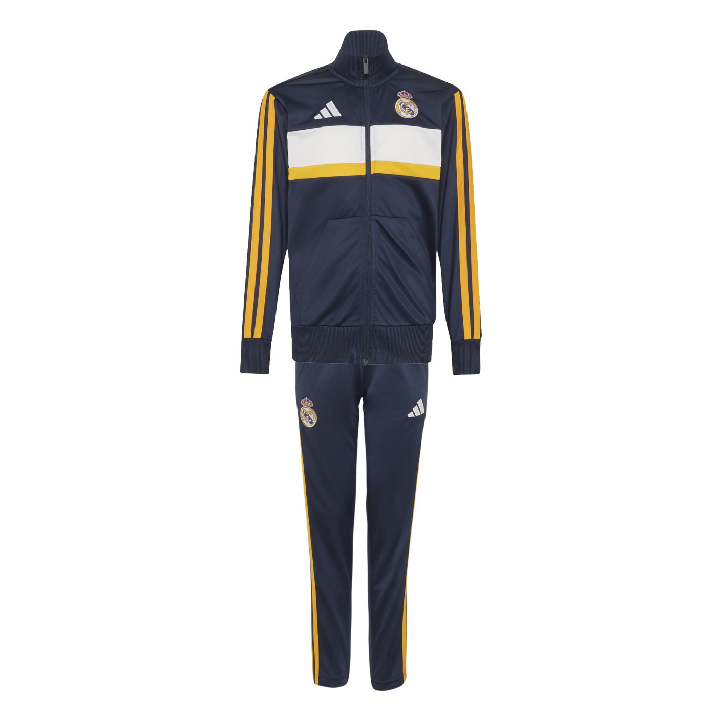 adidas Real Madrid Trainingspak 2026-2027 Kids Donkerblauw Oranje Wit