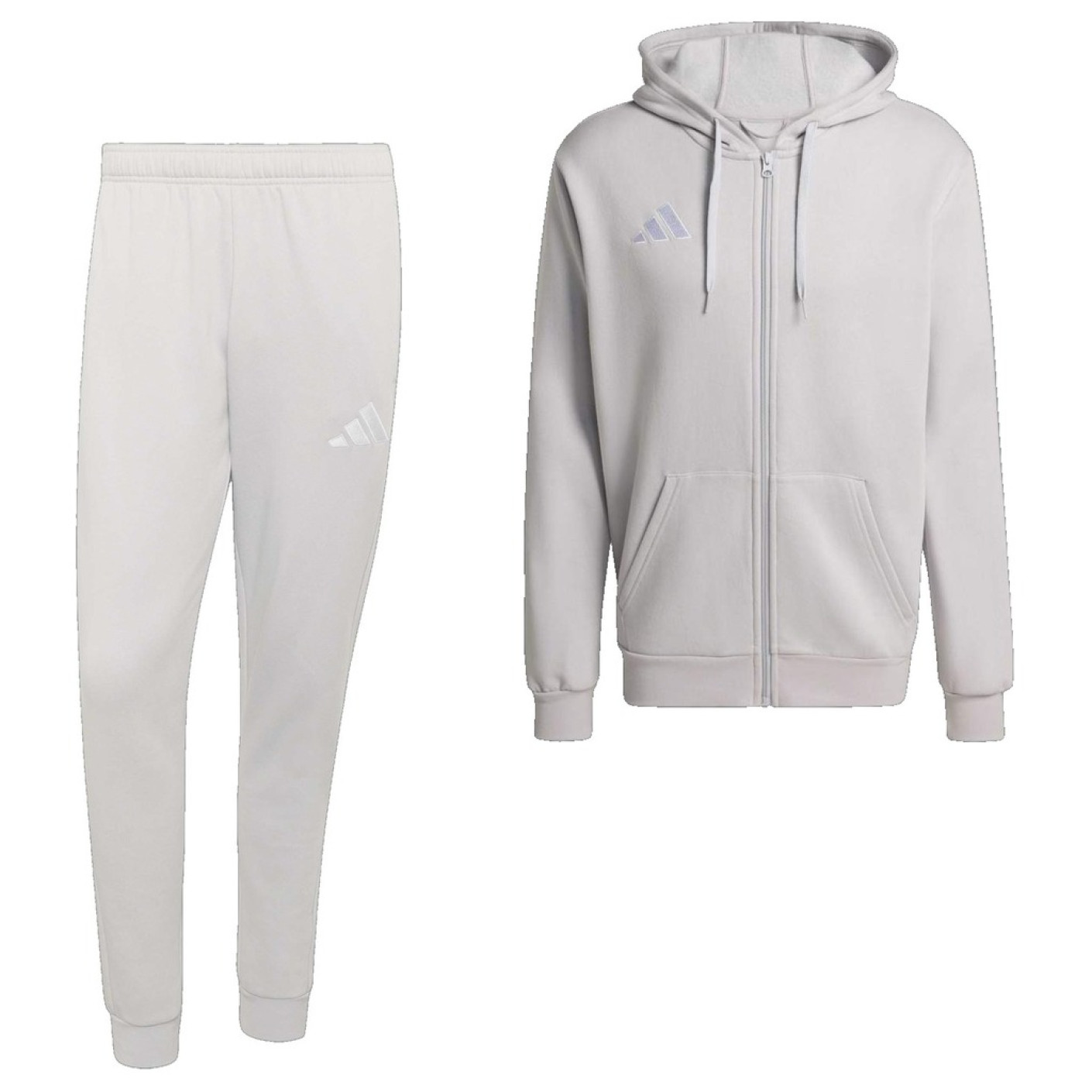adidas Entrada 26 Joggingpak Full-Zip Vest Grijs Wit
