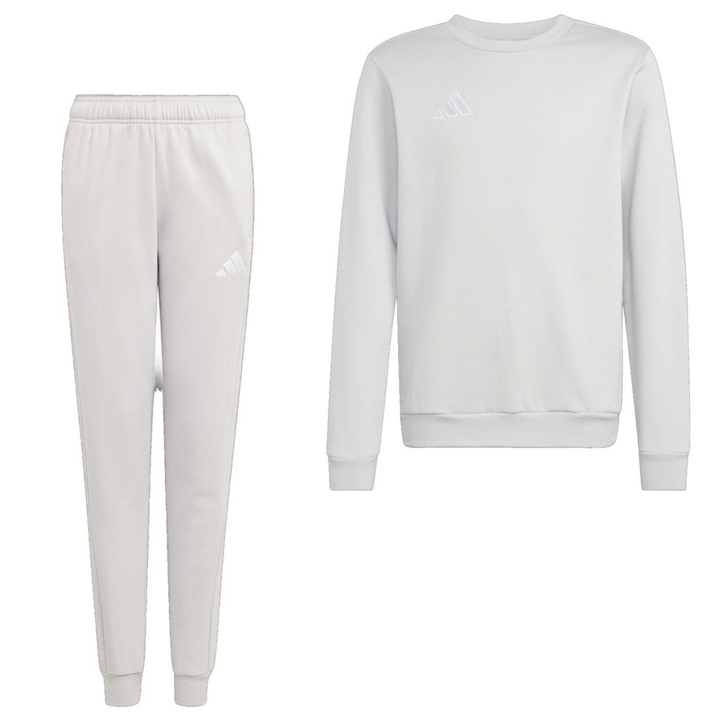 adidas Entrada 26 Crew Sweater Joggingpak Kids Grijs Wit