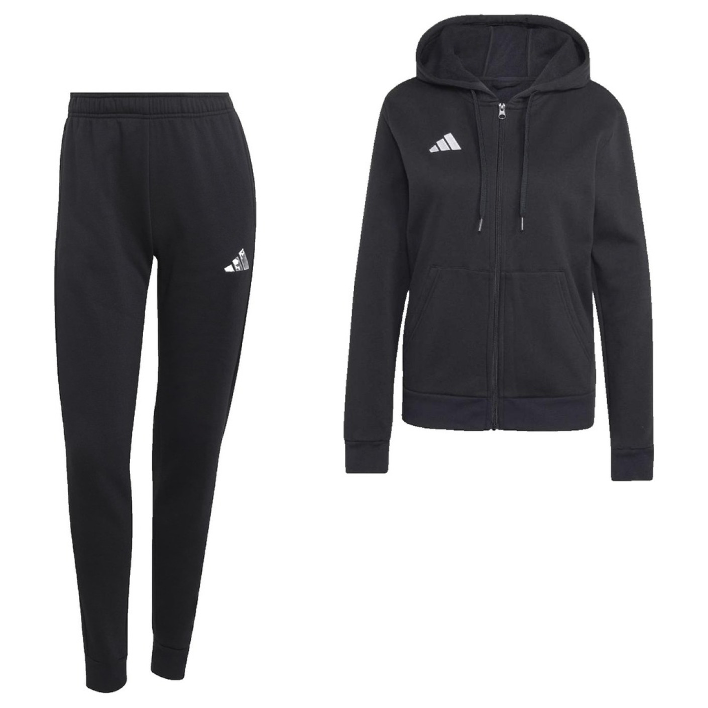 adidas Entrada 26 Women's Full-Zip Sweatsuit Black White