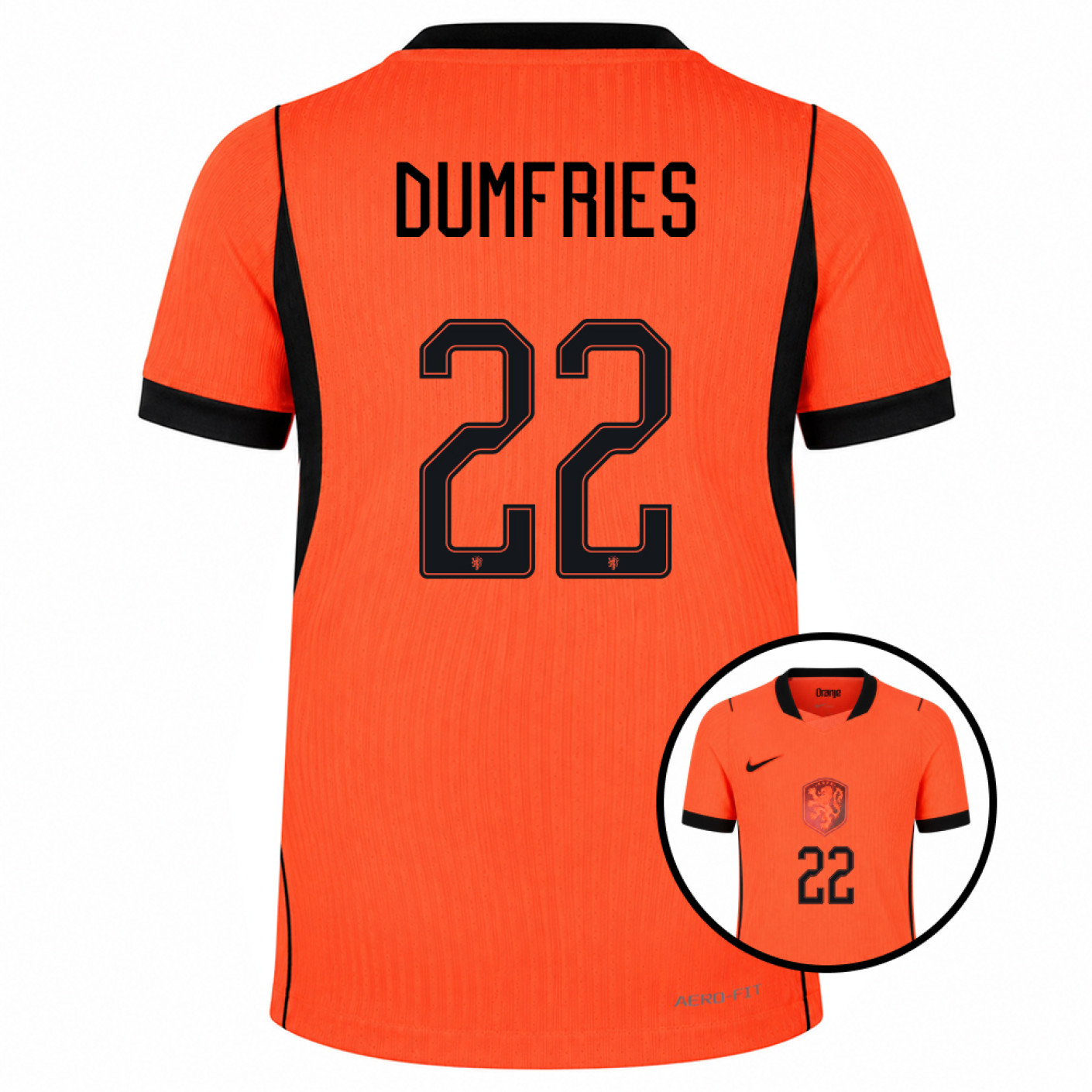 Nike Nederland Dumfries 22 Thuisshirt Authentic 2026-2028 Kids