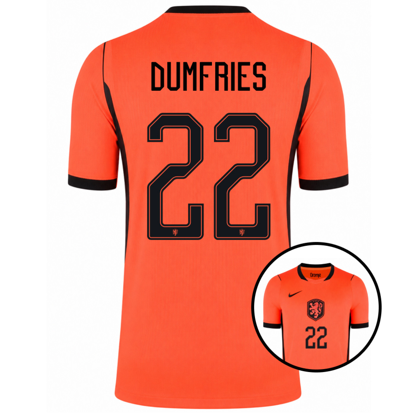 Nike Nederland Dumfries 22 Thuisshirt 2026-2028