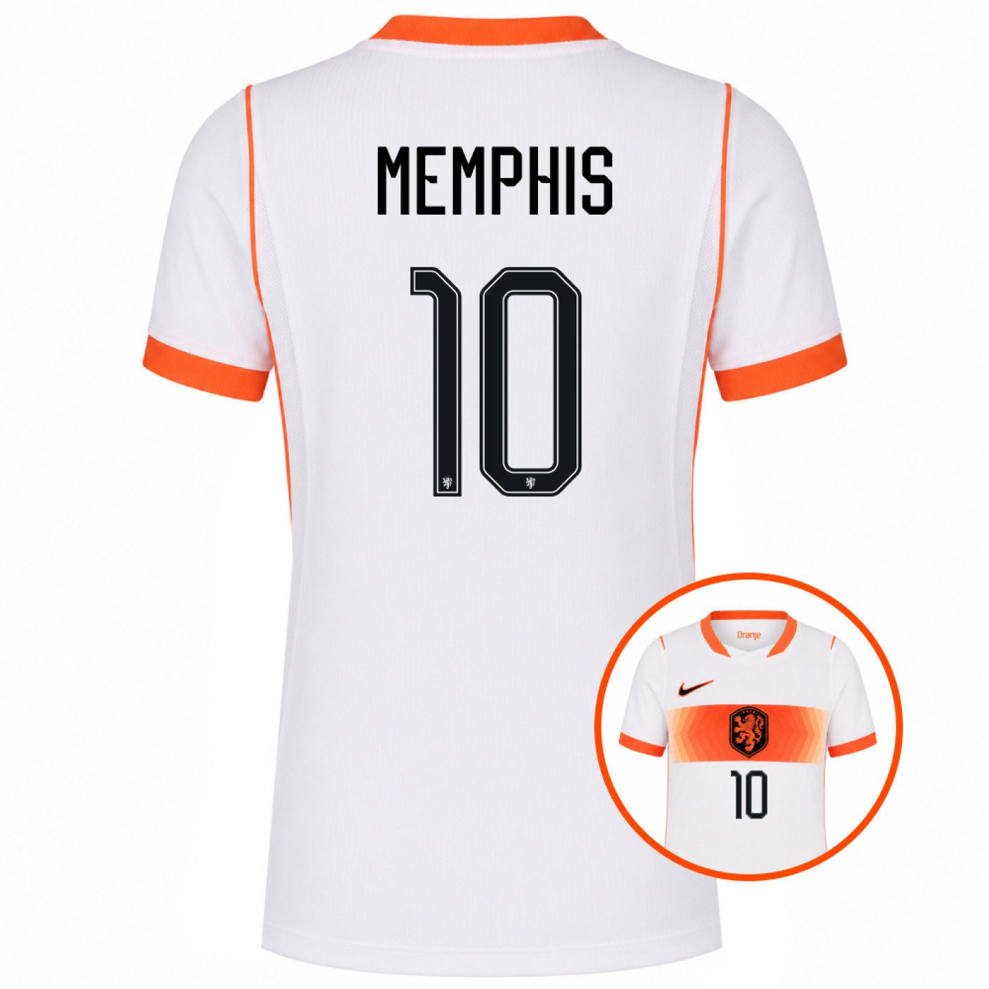 Nike Nederland Memphis 10 Uitshirt 2026-2028 Kids