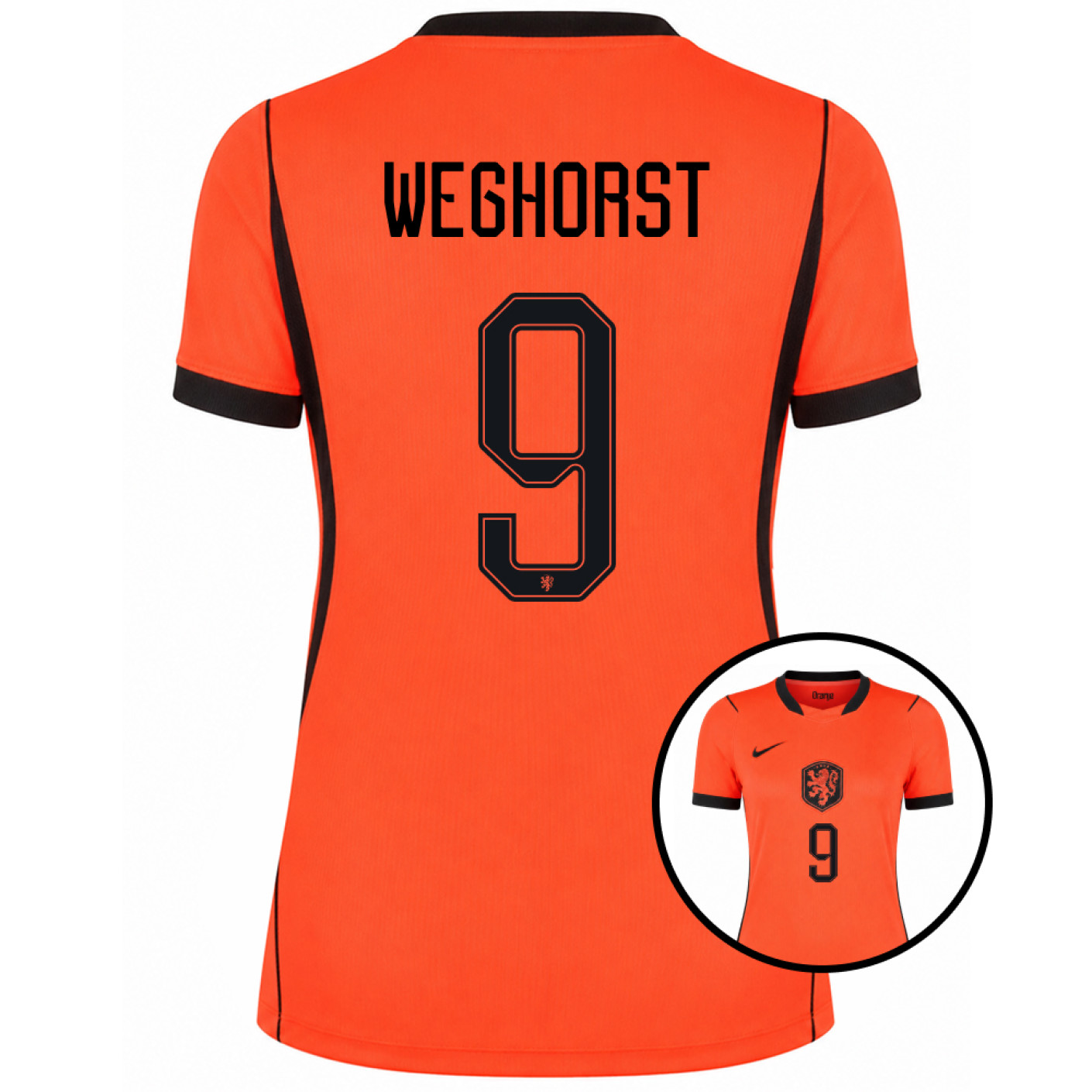 Nike Nederland Weghorst 9 Thuisshirt 2026-2028 Dames