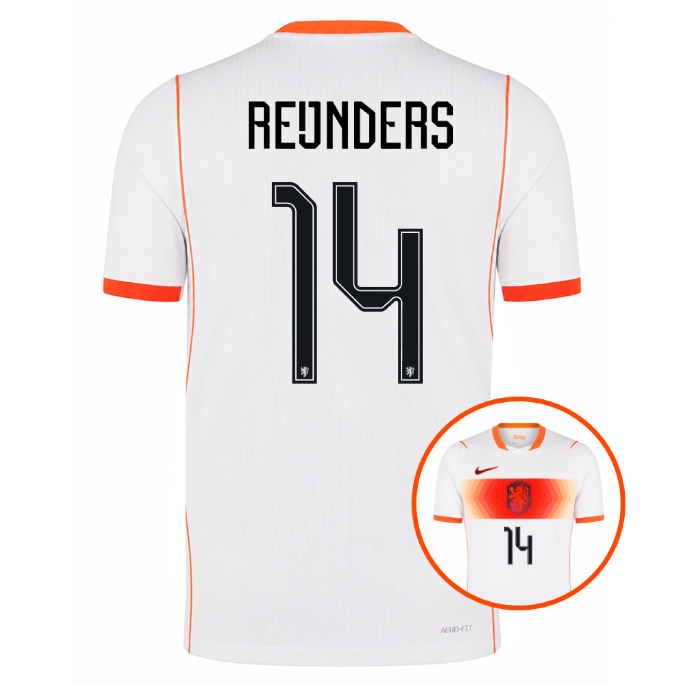 Nike Nederland Reijnders 14 Uitshirt Authentic 2026-2028