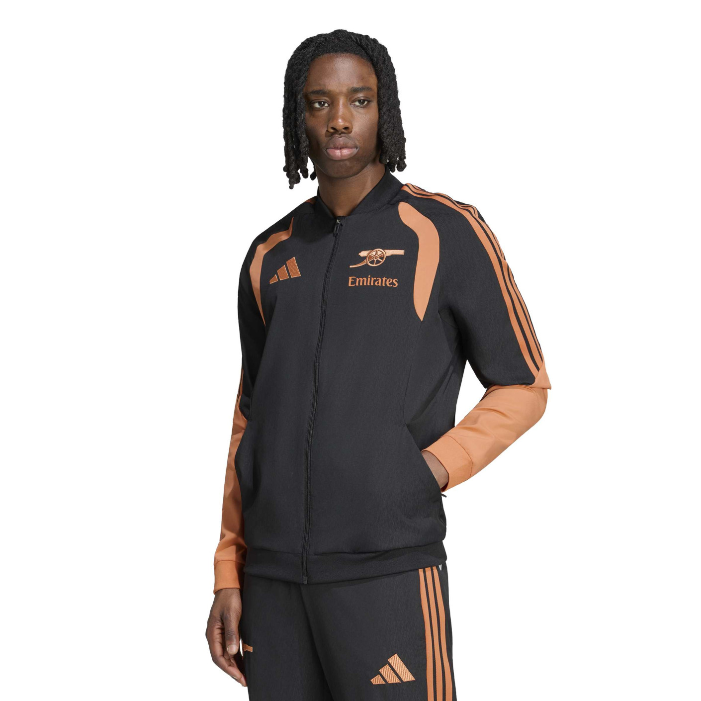 adidas Arsenal Presentatie Trainingsjack 2026-2027 Zwart Oranje