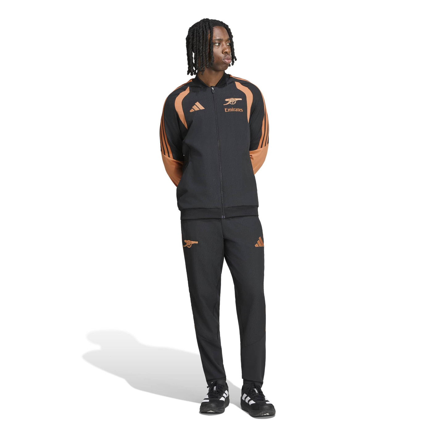 adidas Arsenal Presentation Tracksuit 2026-2027 Black Orange