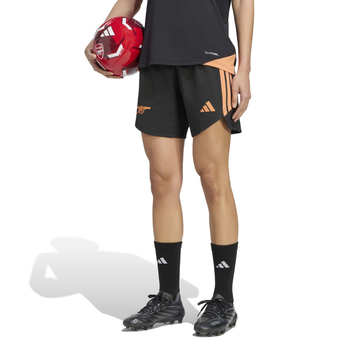 adidas Arsenal Trainingsbroekje 2026-2027 Dames Zwart Oranje
