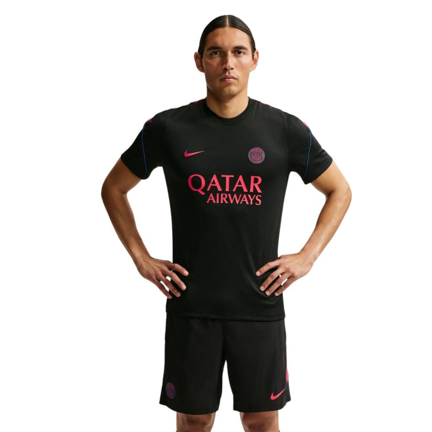 Nike Paris Saint-Germain Strike Training Set 2026-2027 Black Bright Red Dark Blue
