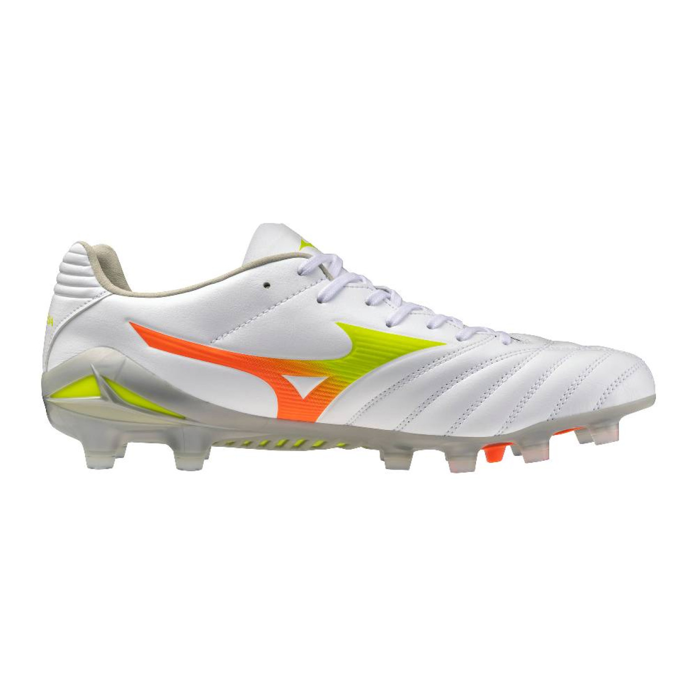 Mizuno Monarcida Neo III Pro Gras Football Boots (FG) White Lime