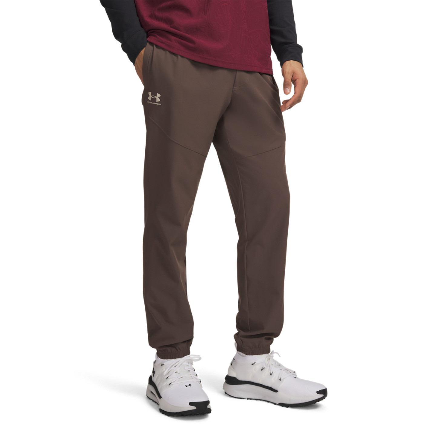Under Armour Vibe Woven Training pants Dark Brown Beige