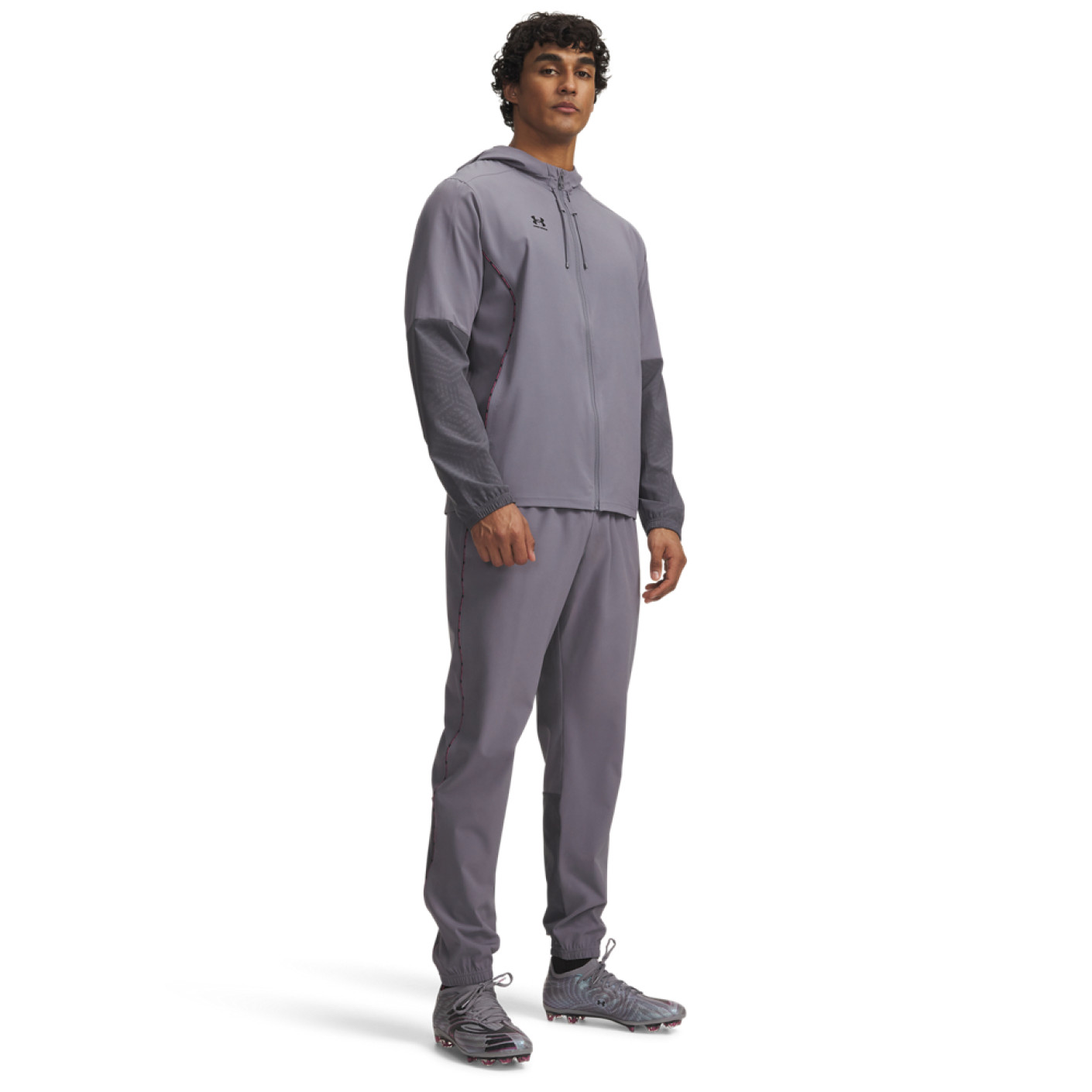 Under Armour Challenger Pro Full-Zip Tracksuit Grey Dark Grey Black