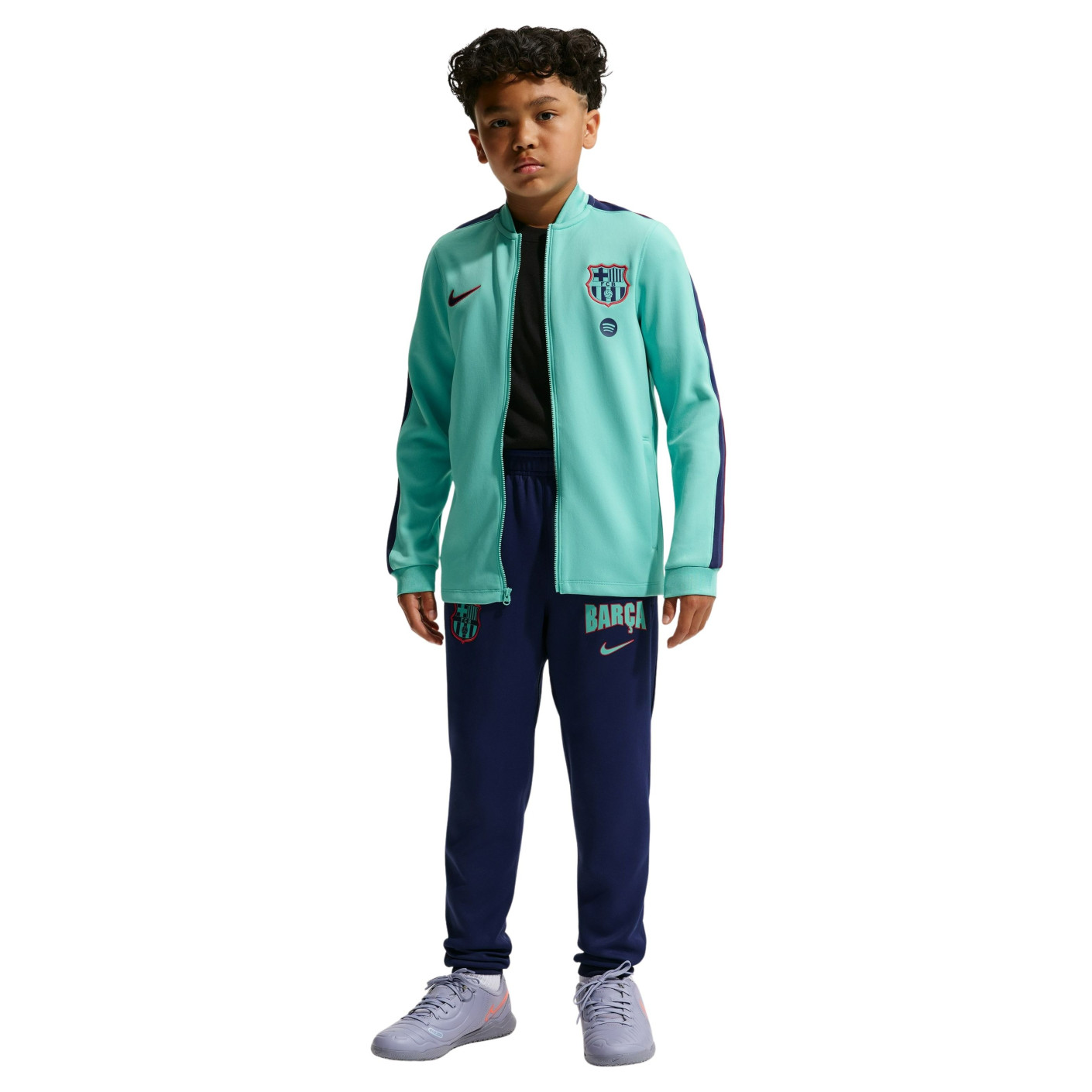 Nike FC Barcelona Strike Tracksuit 2026-2027 Kids Light Green Dark Blue Red