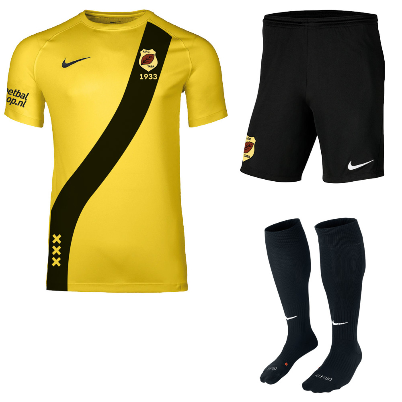AFC TABA Wedstrijdtenue Geel Zwart