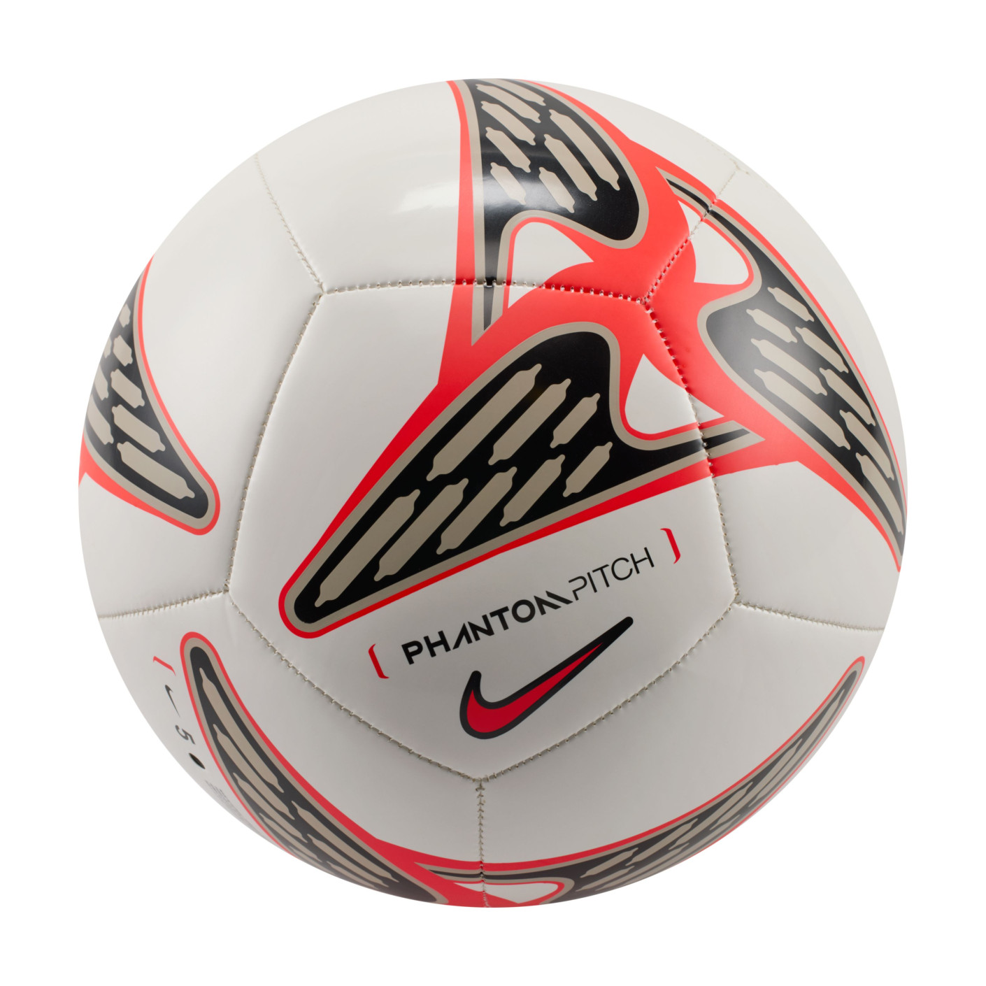 Nike Phantom Football Size 5 White Bright Red Black Gold