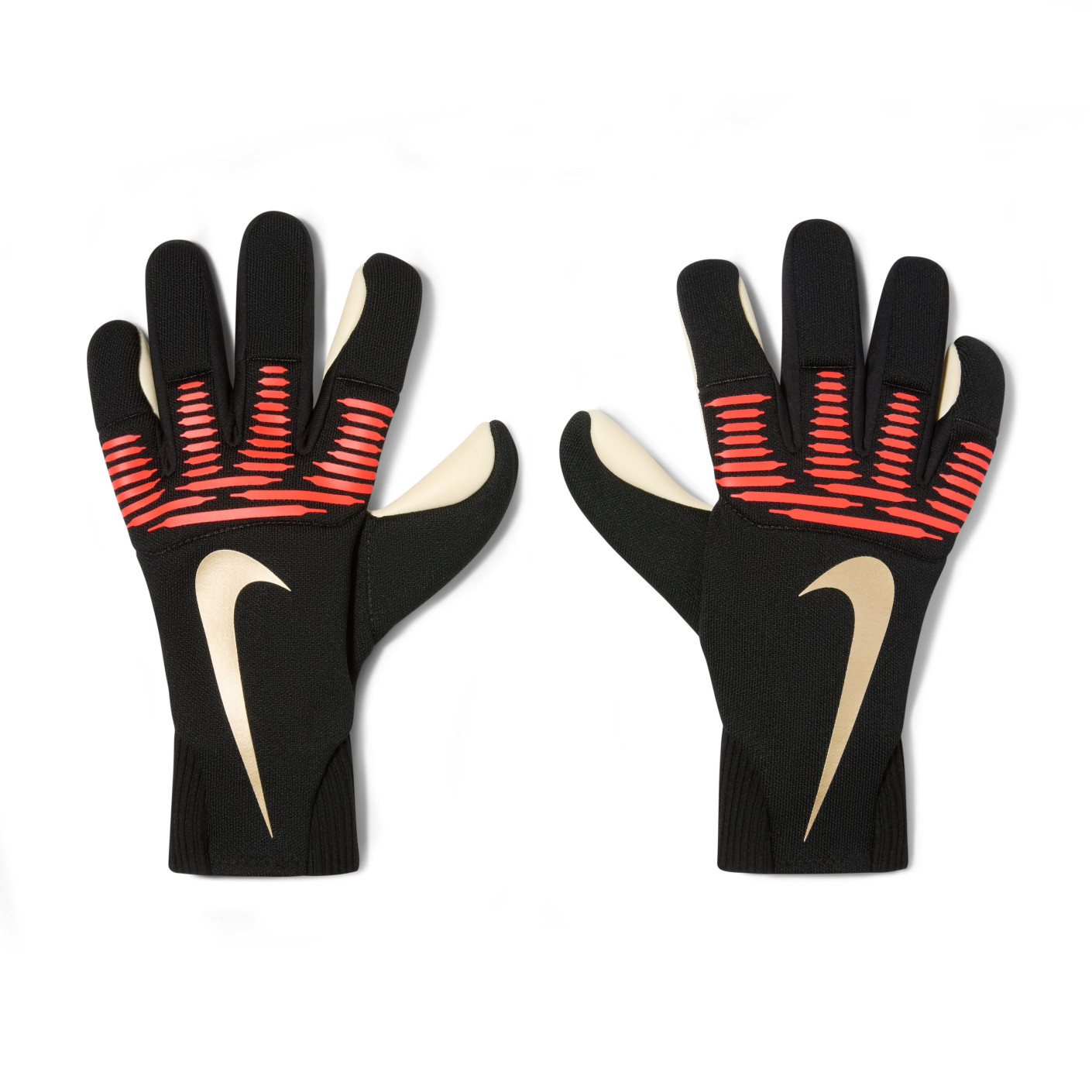 Nike Dynamic Fit Keepershandschoenen Zwart Felrood Goud