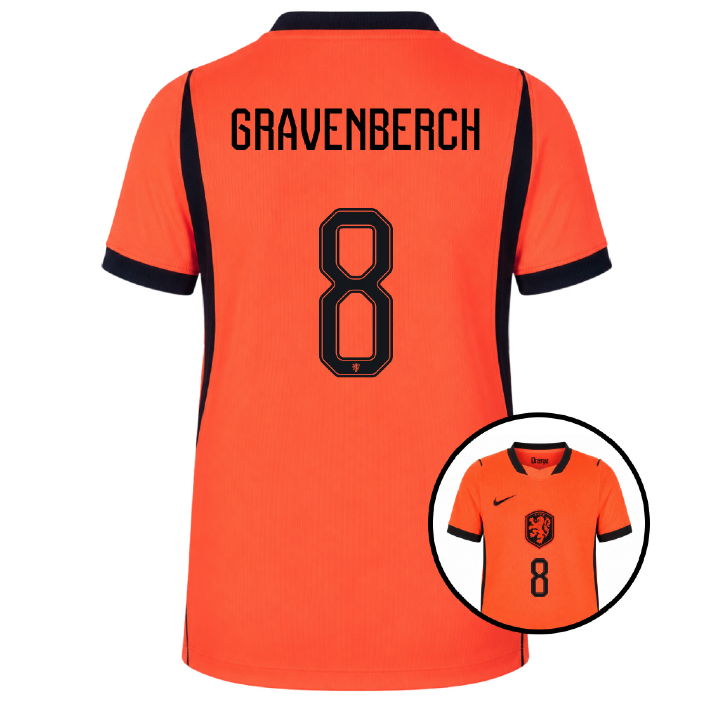 Nike Netherlands Gravenberch 8 Home Shirt 2026-2028 Kids
