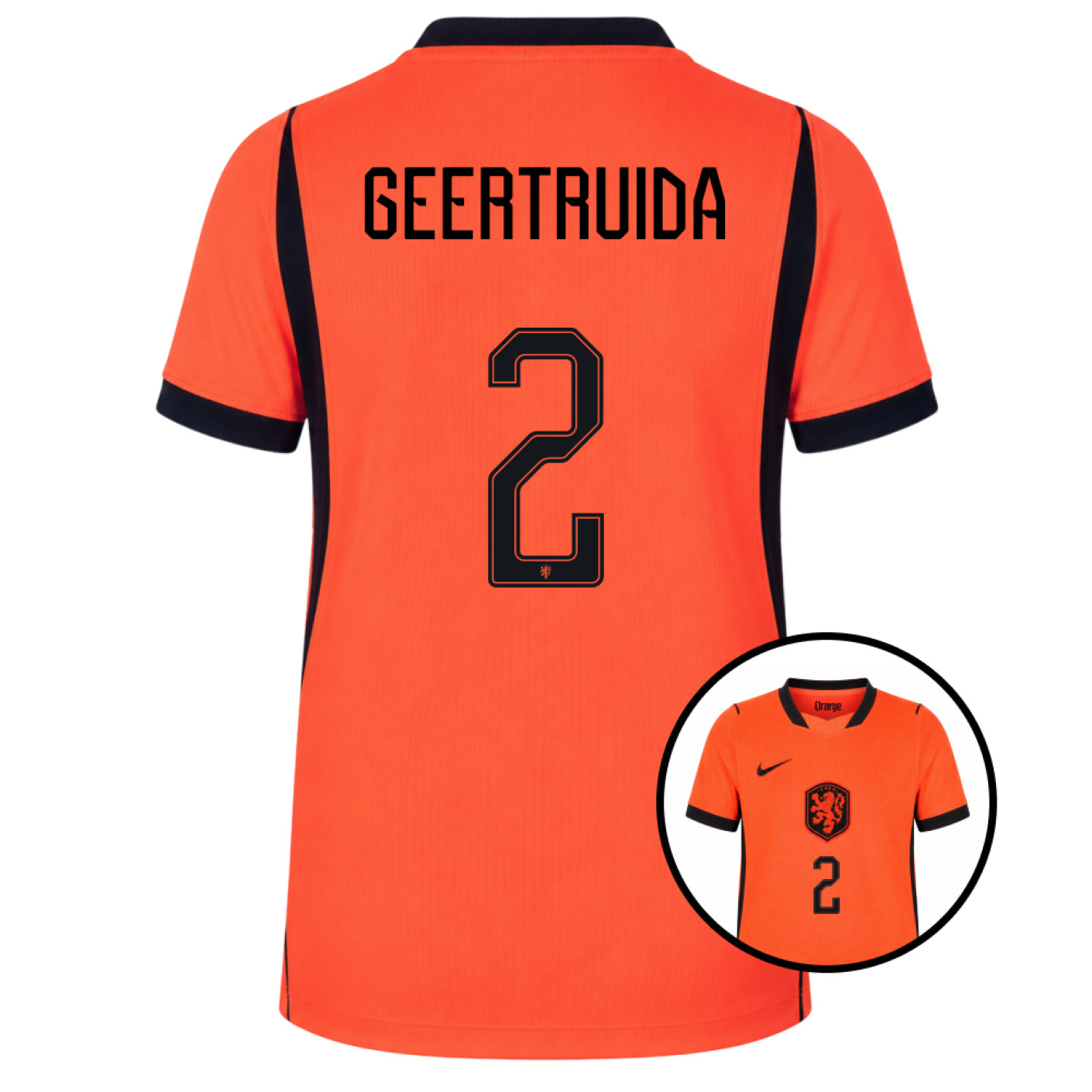 Nike Netherlands Geertruida 2 Home Shirt 2026-2028 Kids
