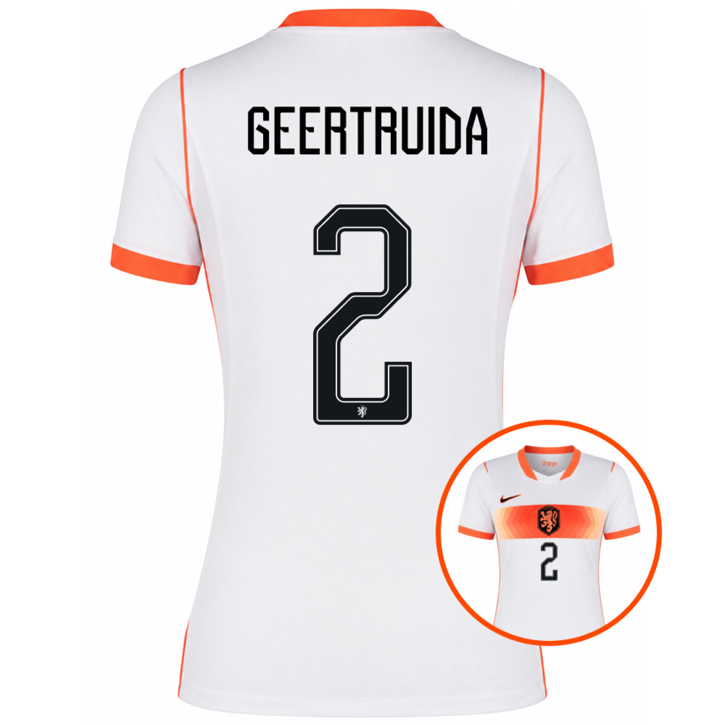 Nike Netherlands Geertruida 2 Away Shirt 2026-2028 Women