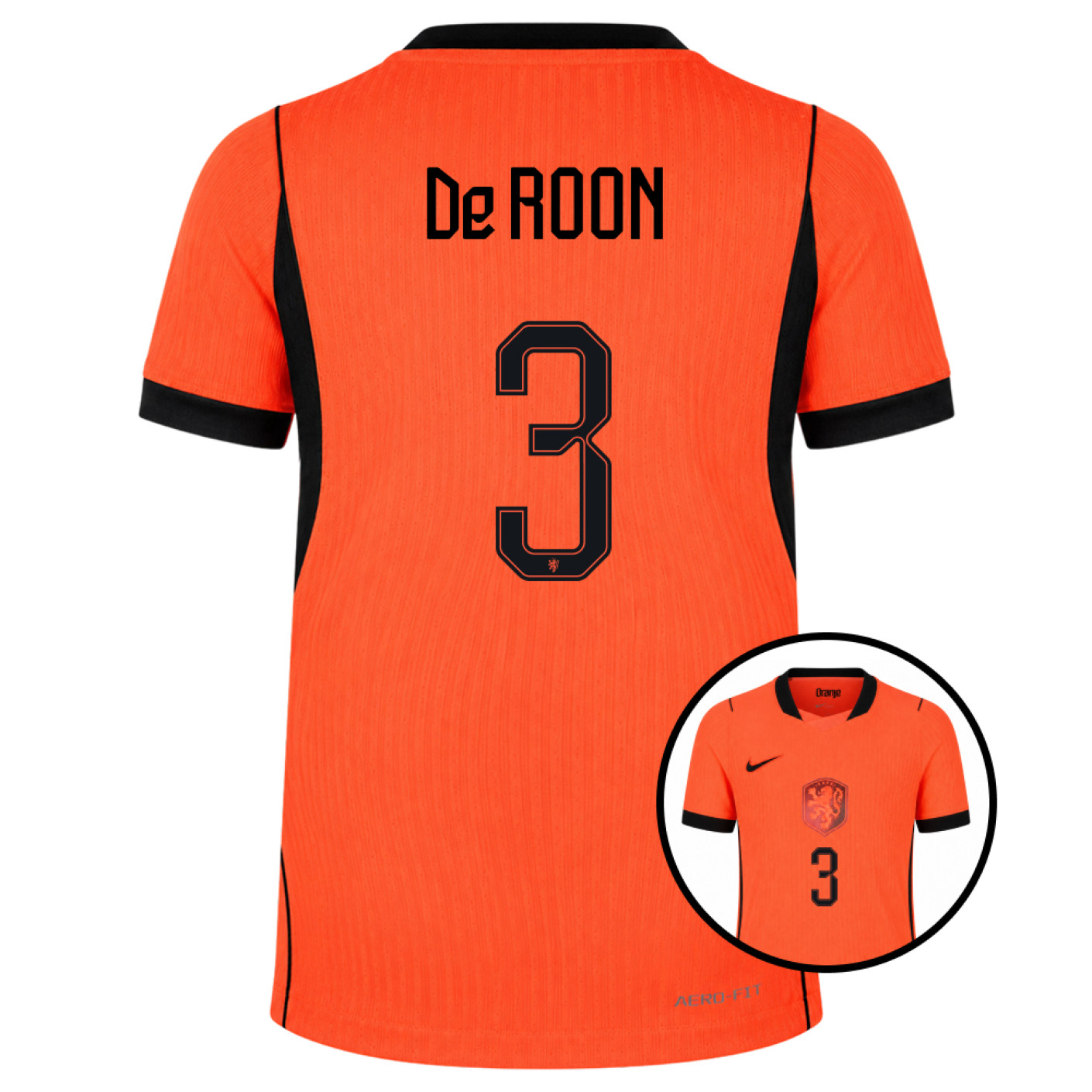 Nike Netherlands De Roon 3 Authentic Home Shirt 2026-2028 Kids