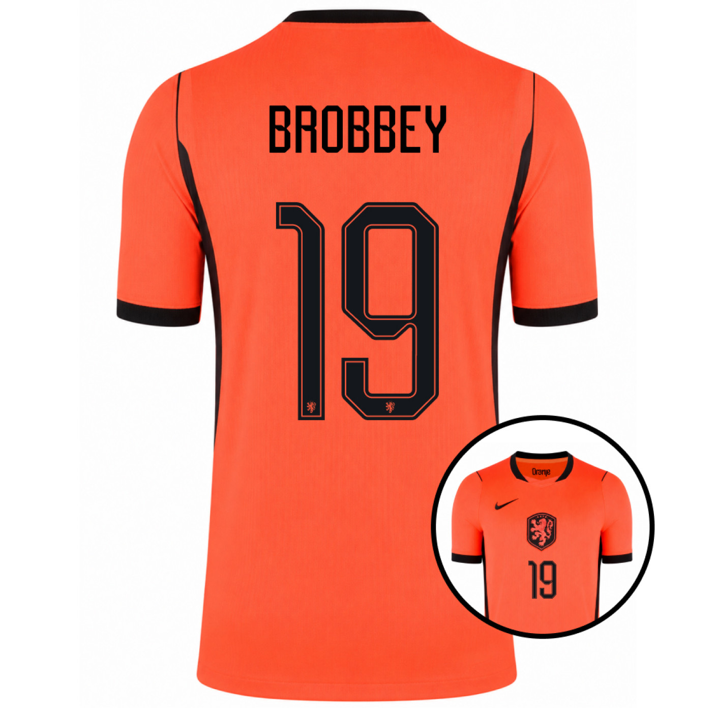 Nike Netherlands Brobbey 19 Home Shirt 2026-2028