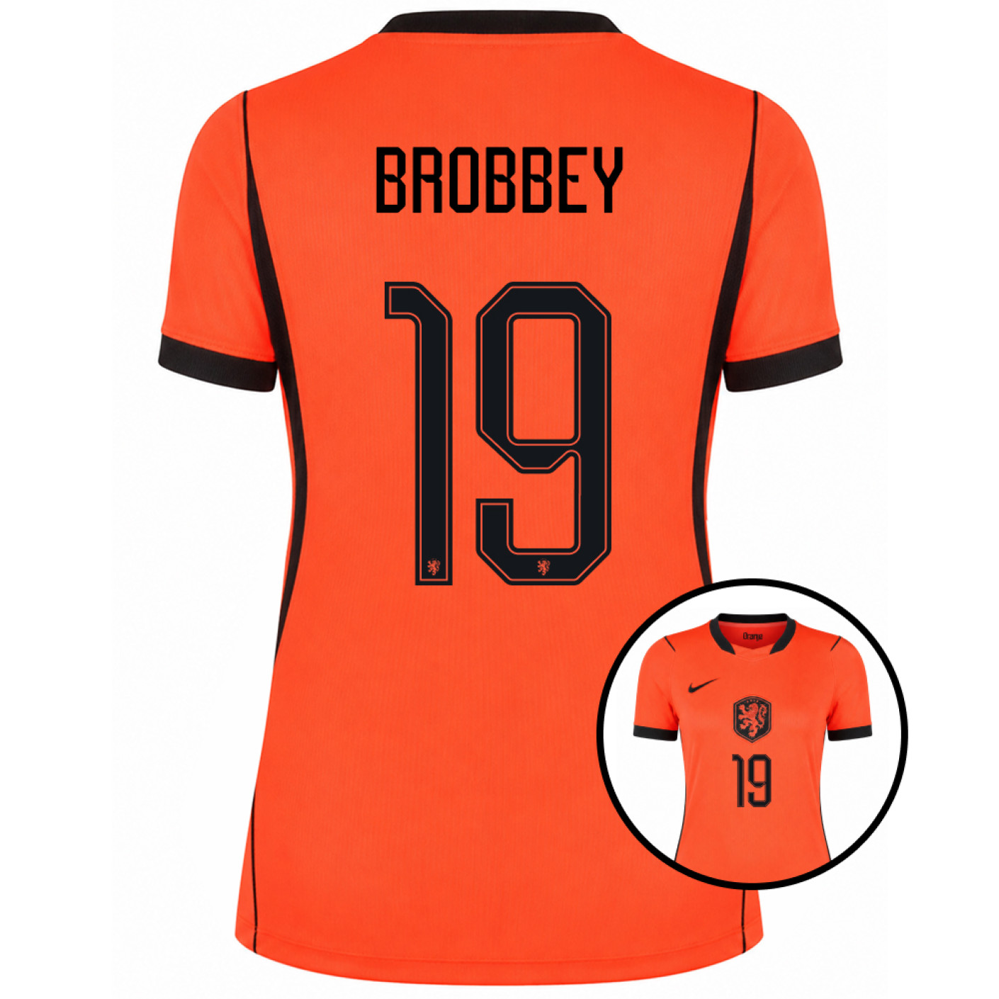 Nike Netherlands Brobbey 19 Home Shirt 2026-2028 Women