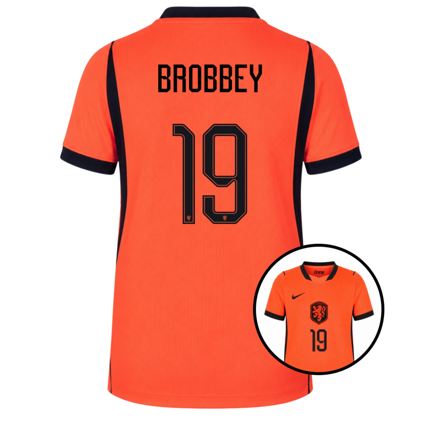 Nike Netherlands Brobbey 19 Home Shirt 2026-2028 Kids