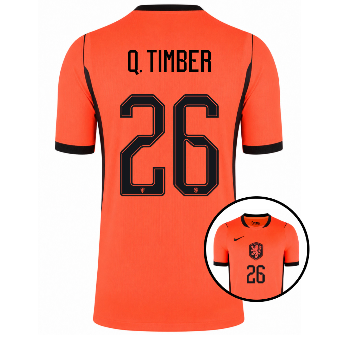 Nike Netherlands Q. Timber 26 Home Shirt 2026-2028
