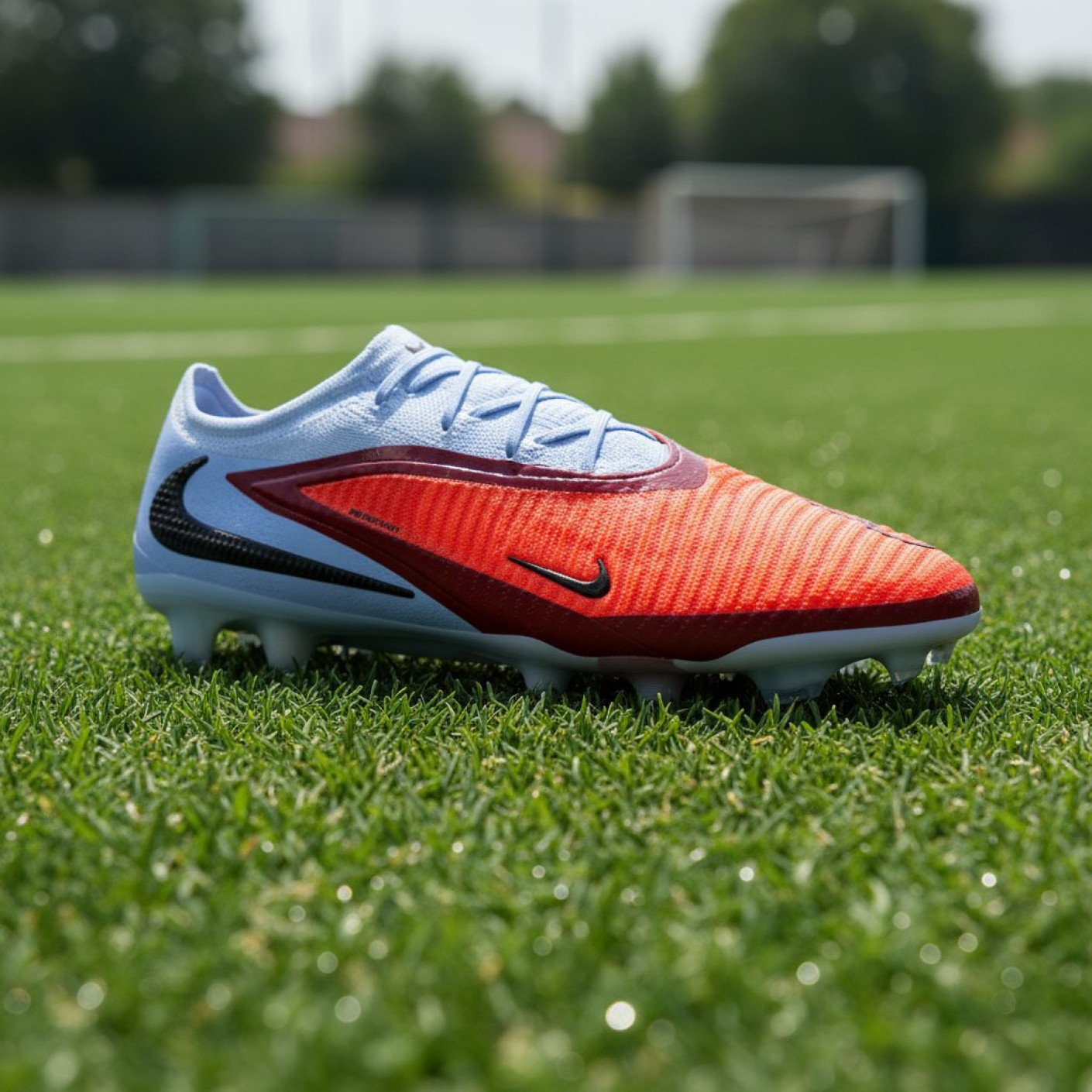 Nike Phantom 6 Low Elite Gras Football Boots (FG) Light Blue