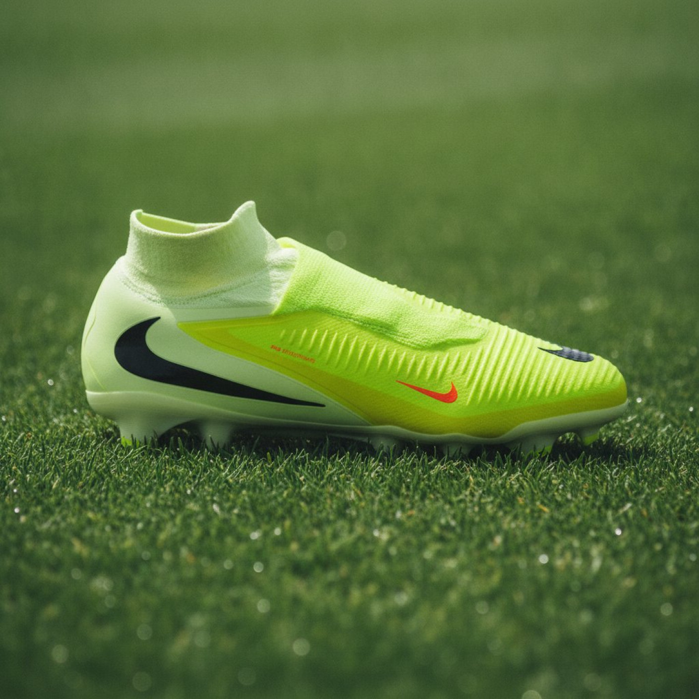 Nike Phantom 6 High Pro Gras Football Boots (FG) Yellow Orange