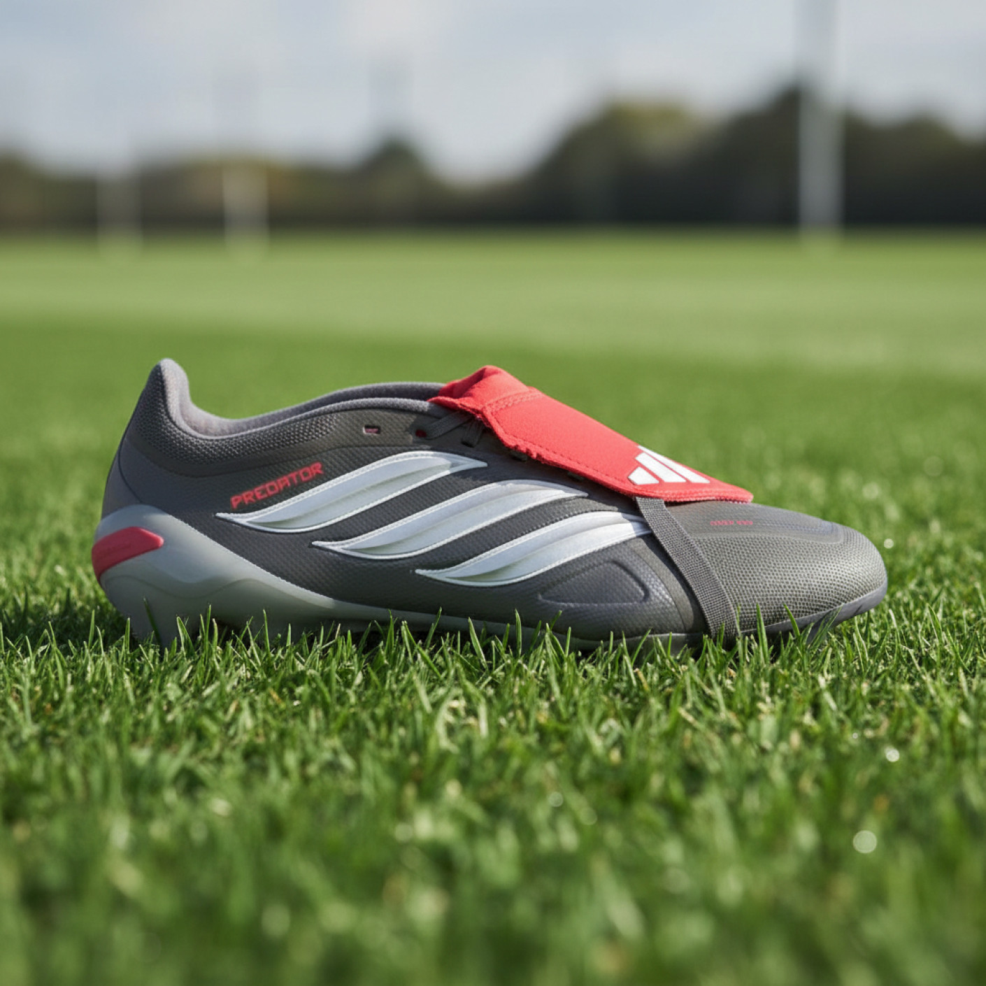 adidas Predator League FT Gras Football Boots (FG) Dark Grey White