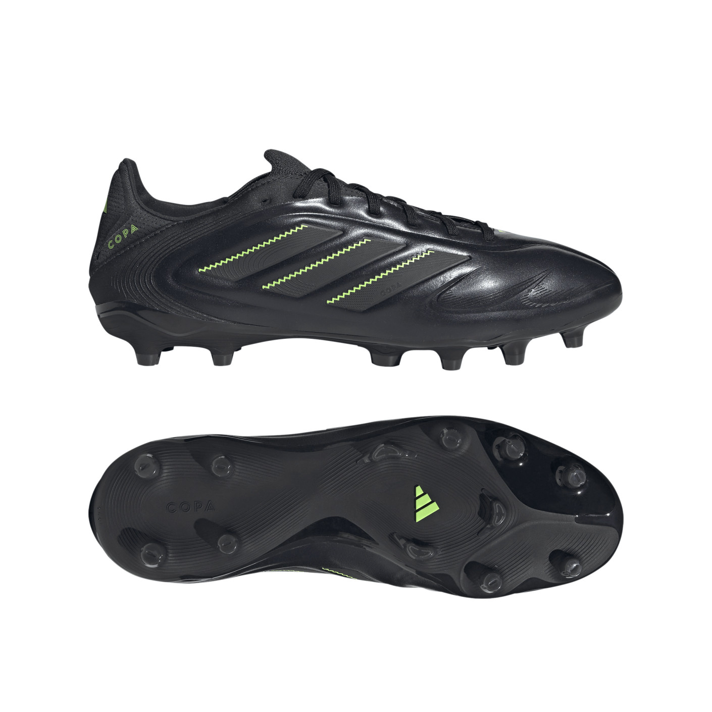 adidas Copa Pure III Pro Gras Football Boots (FG) Black Dark Grey Green