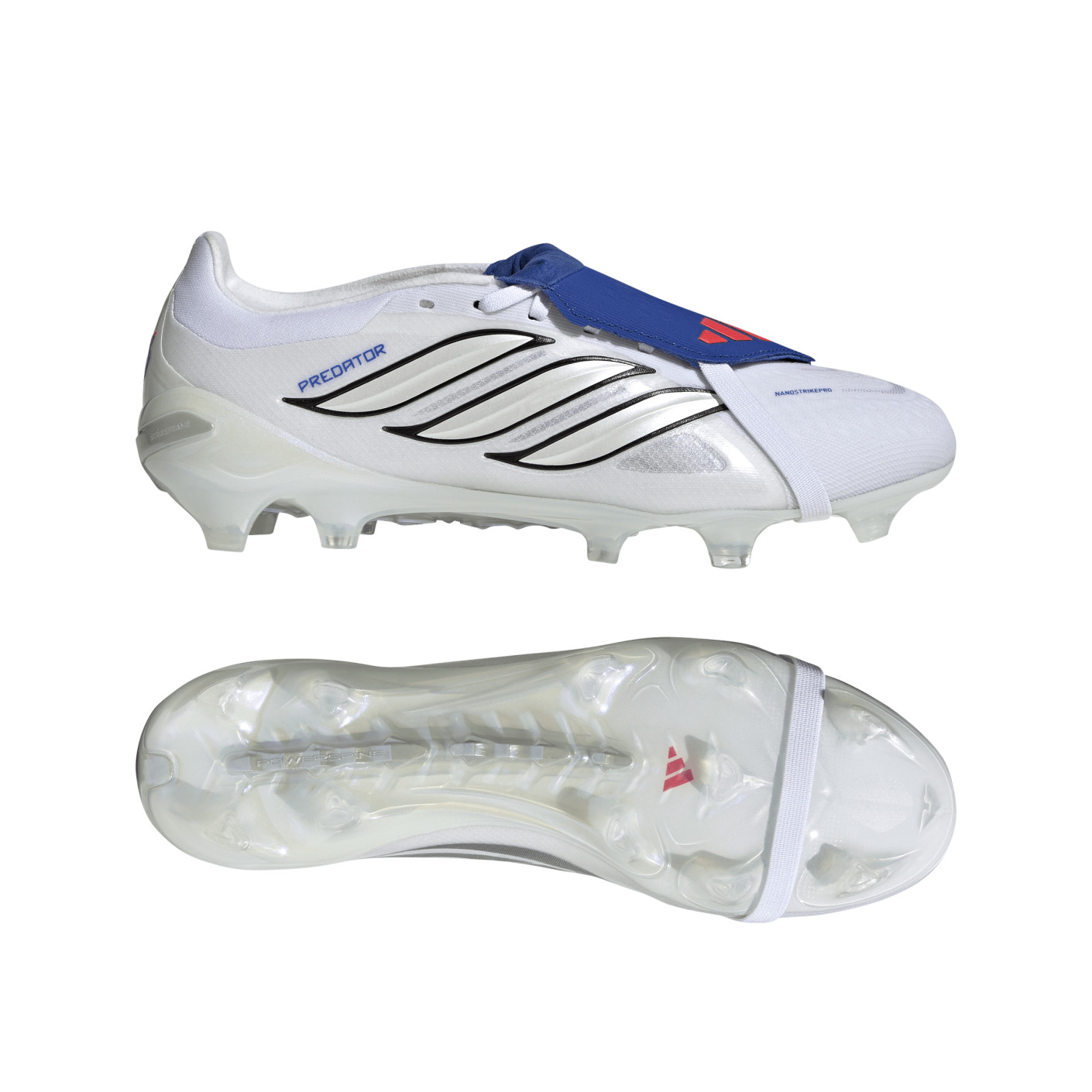 adidas Predator Pro FT Gras Football Boots (FG) White Silver Blue Red