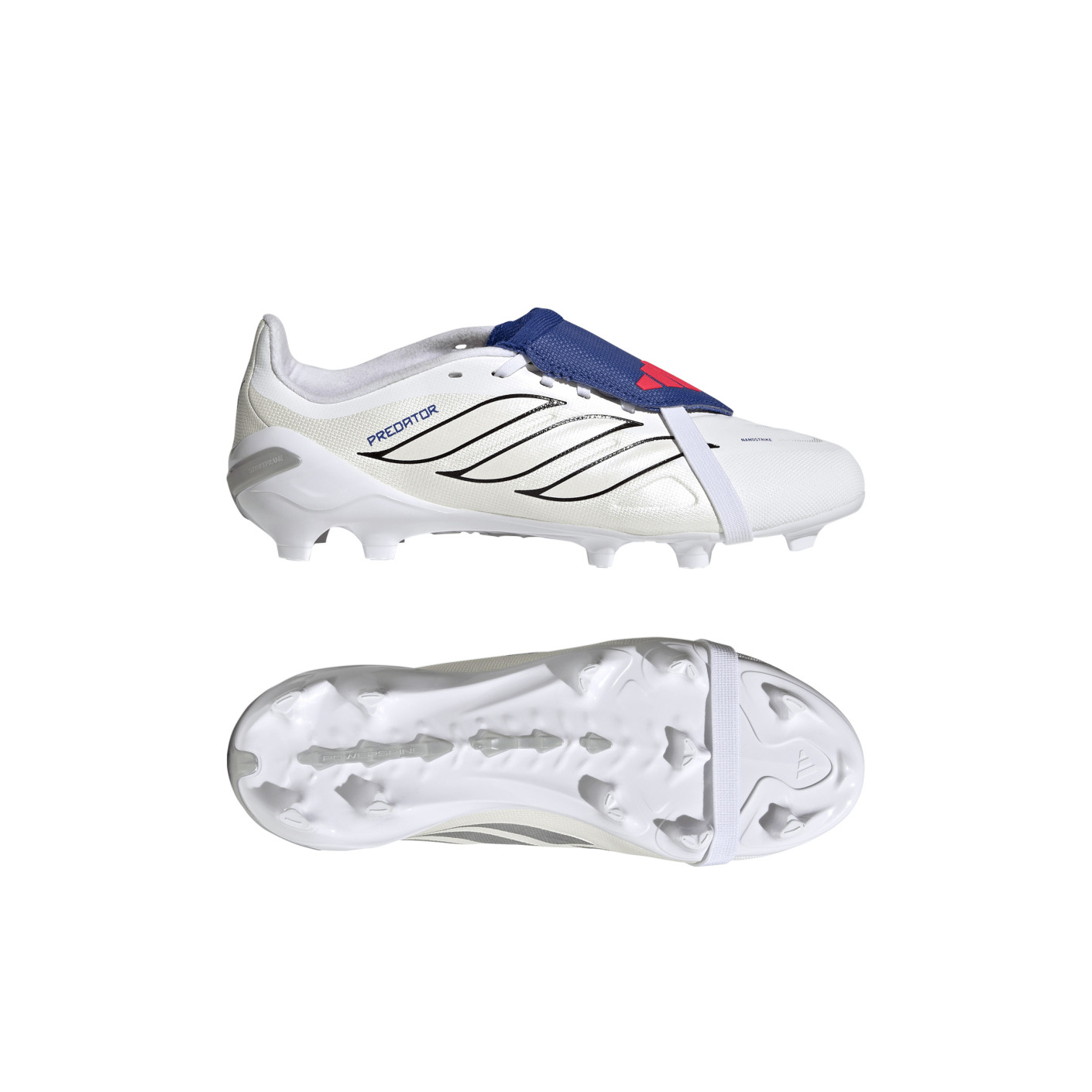 adidas Predator League FT Gras Football Boots (FG) Kids White Silver Blue Red