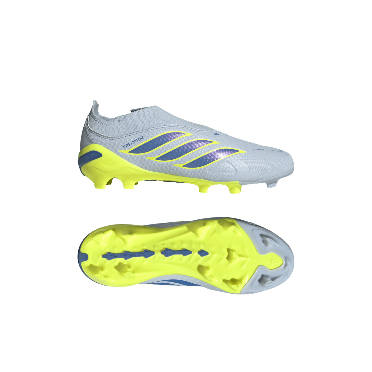adidas Predator League Laceless Grass Football Boots (FG) Kids Light Blue Blue Yellow