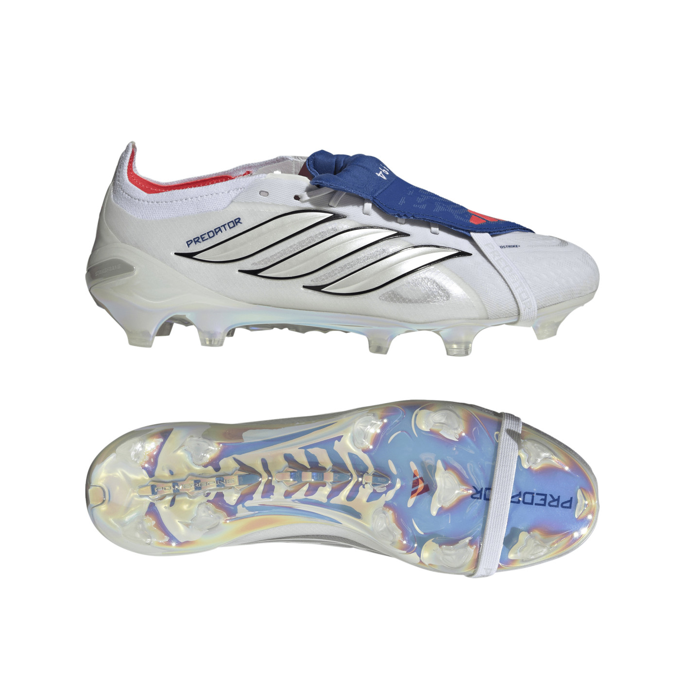 adidas Predator Elite FT Gras Football Boots (FG) White Silver Blue Red