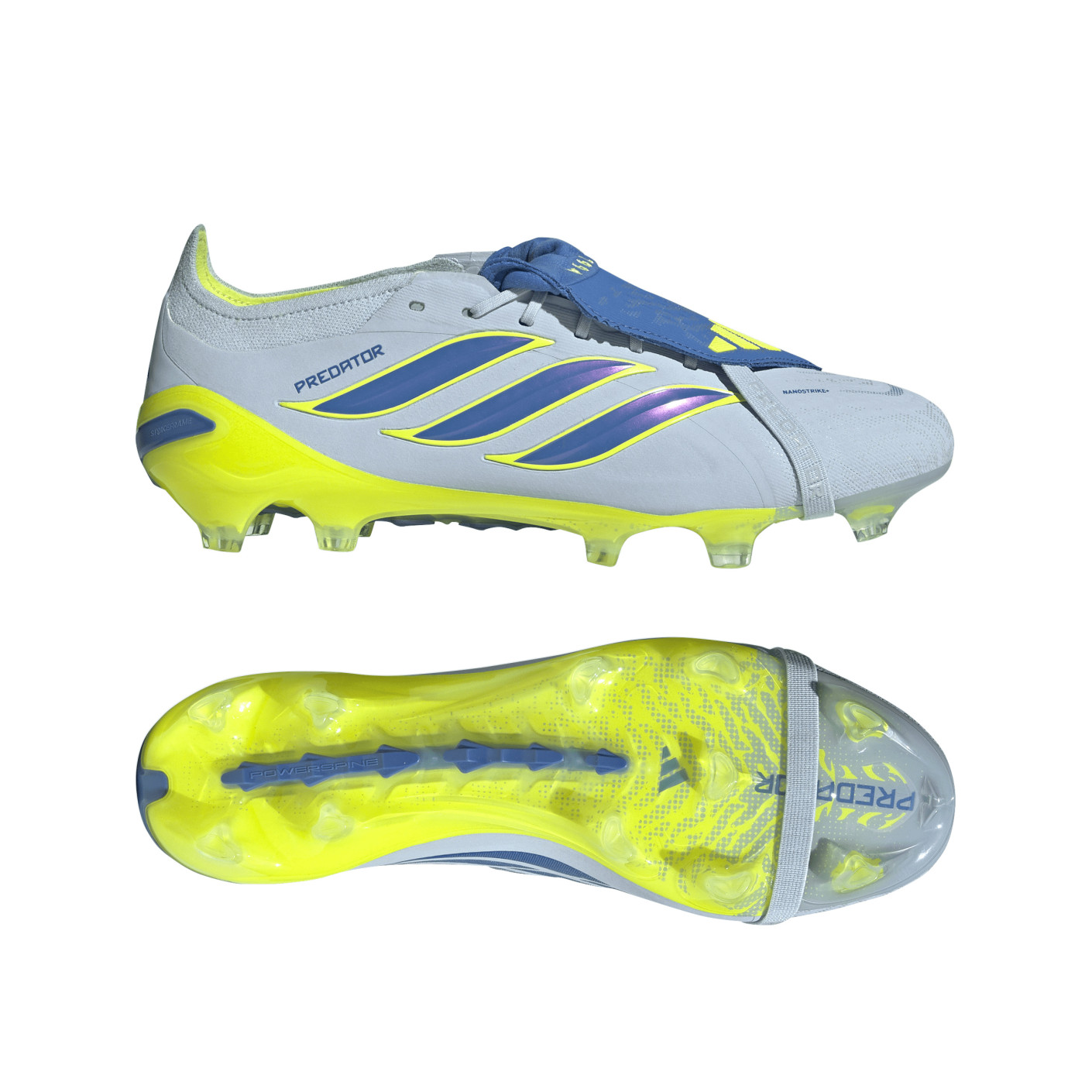 adidas Predator Elite FT Gras Voetbalschoenen (FG) Lichtblauw Blauw Geel