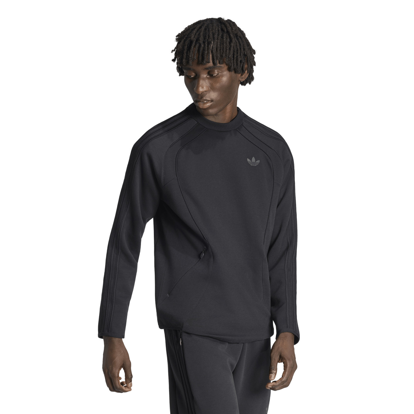 adidas Spacer Crew Sweater Zwart Donkergrijs