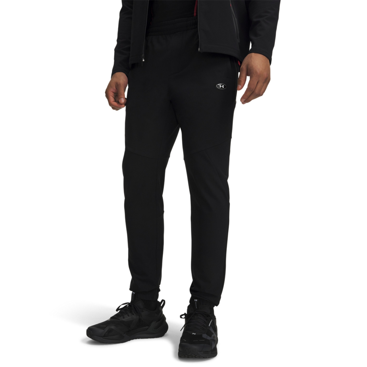 Under Armour Utility Woven Winterized Trainingsbroek Zwart Donkergrijs Wit