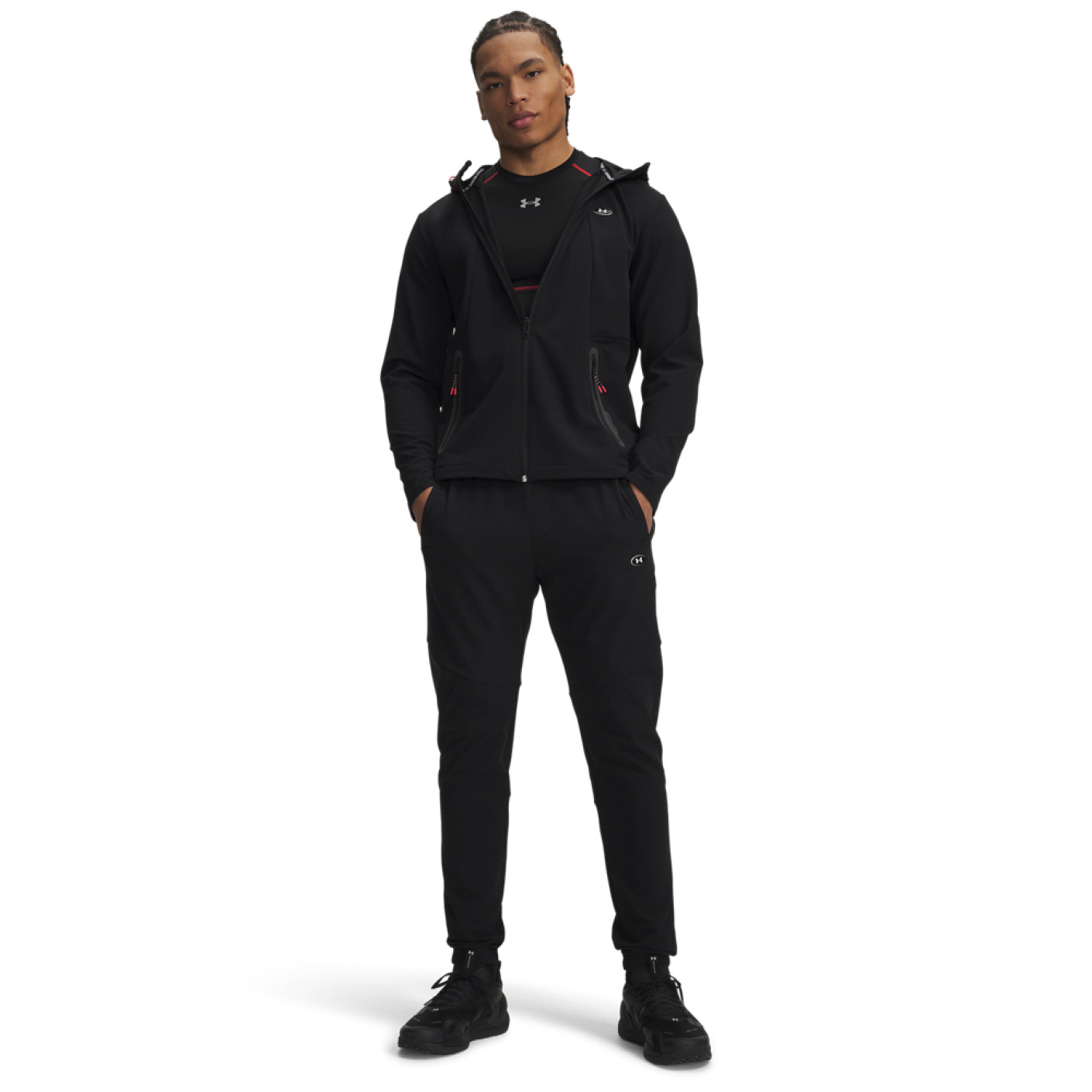 Under Armour Utility Woven Winterized Trainingspak Zwart Zilver