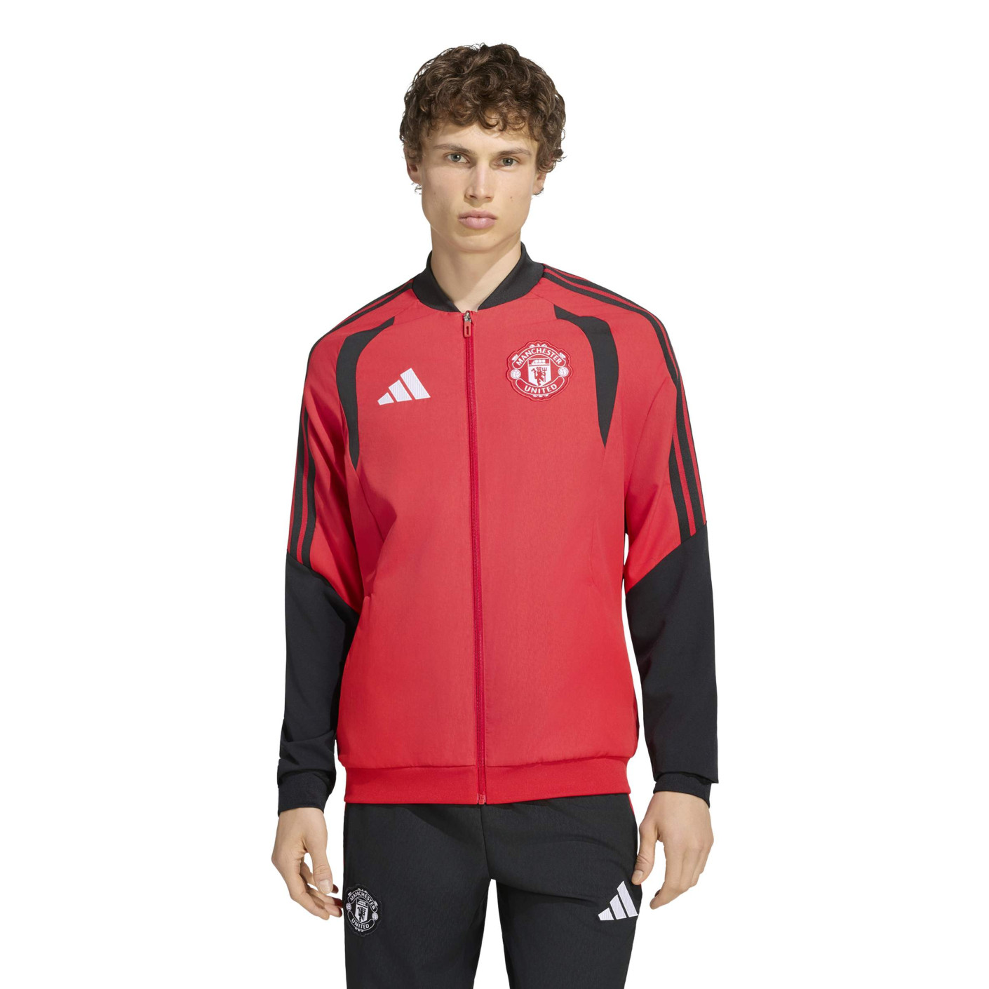 adidas Manchester United Presentation Training Jacket 2026-2027 Red Black White
