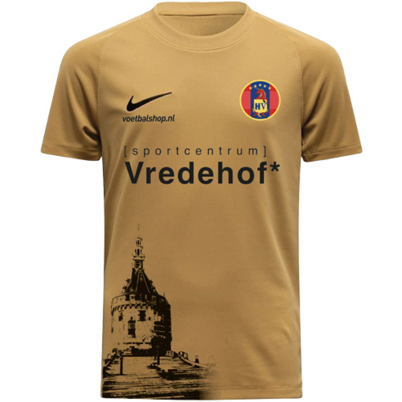 HV Hoorn Uitshirt Goud Junior
